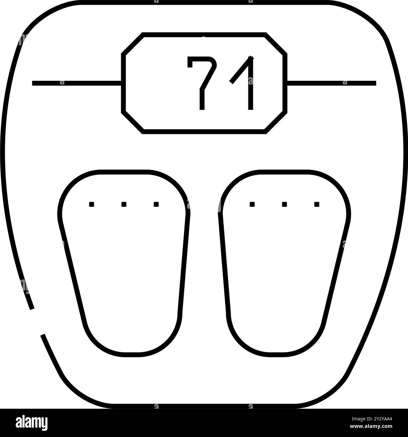 met à l'échelle icône de ligne d'outil illustration vectorielle noire Illustration de Vecteur