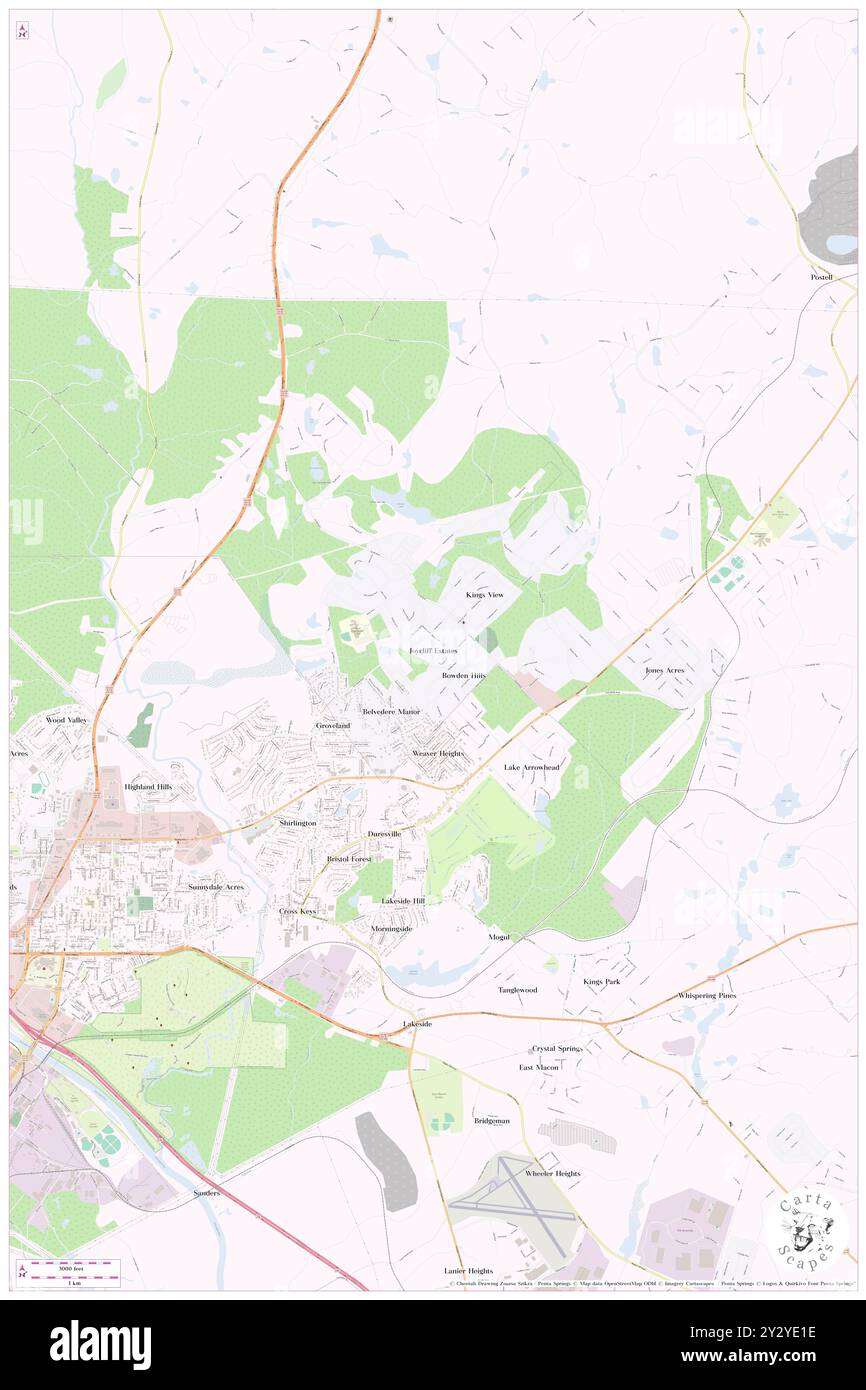 Joycliff Estates, Jones County, US, États-Unis, Géorgie, n 32 52' 42'', S 83 34' 21'', carte, Cartascapes carte publiée en 2024. Explorez Cartascapes, une carte qui révèle la diversité des paysages, des cultures et des écosystèmes de la Terre. Voyage à travers le temps et l'espace, découvrir l'interconnexion du passé, du présent et de l'avenir de notre planète. Banque D'Images