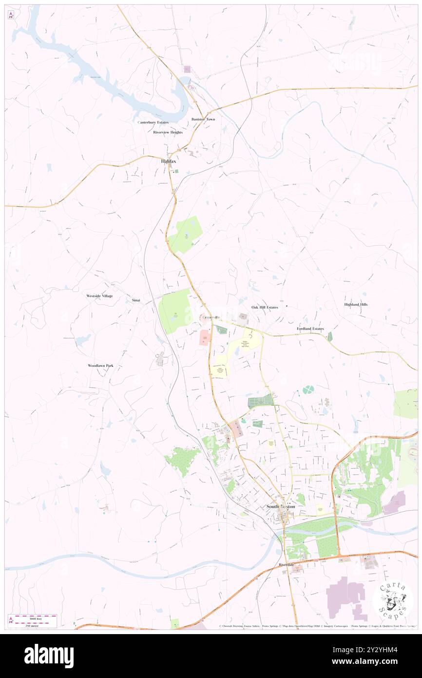 Centerville, Comté de Halifax, US, États-Unis, Virginie, n 36 44' 8'', S 78 55' 6'', carte, Cartascapes carte publiée en 2024. Explorez Cartascapes, une carte qui révèle la diversité des paysages, des cultures et des écosystèmes de la Terre. Voyage à travers le temps et l'espace, découvrir l'interconnexion du passé, du présent et de l'avenir de notre planète. Banque D'Images