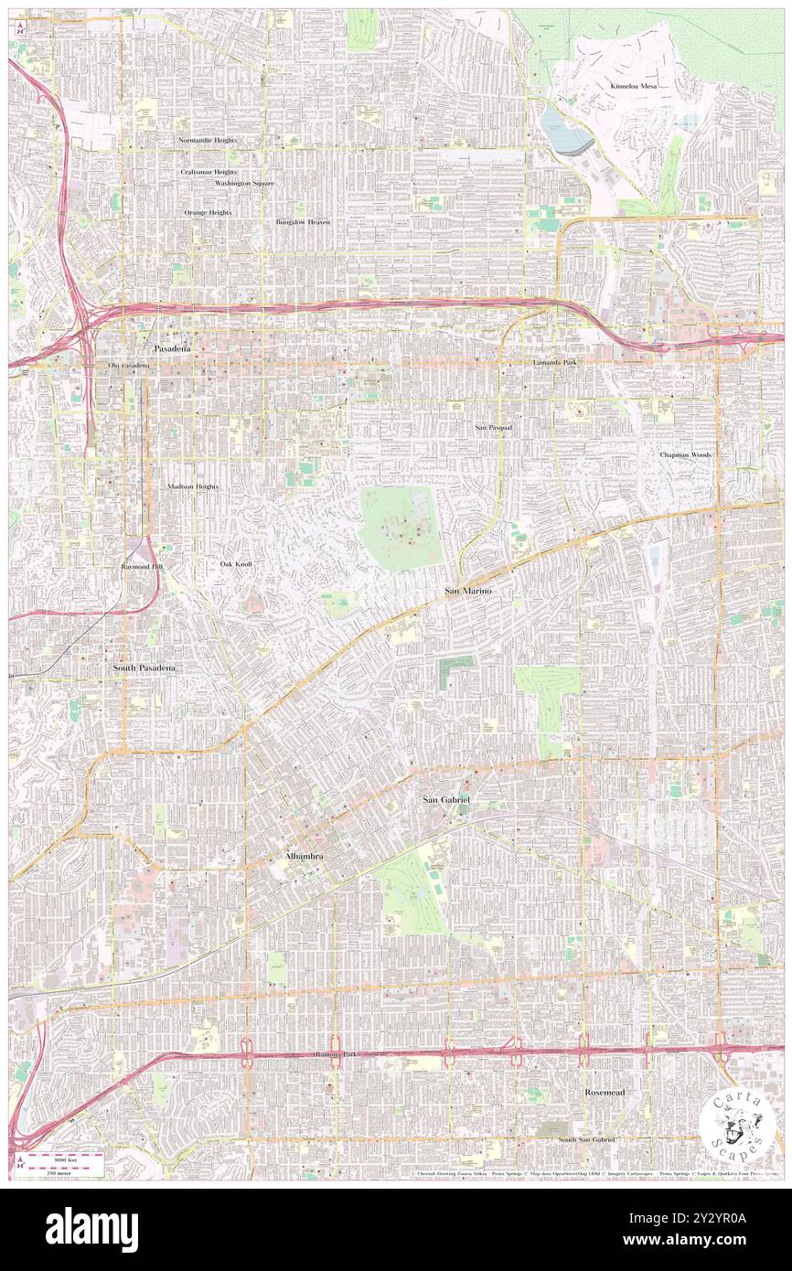 San Marino, Comté de Los Angeles, US, États-Unis, Californie, n 34 7' 17'', S 118 6' 23'', carte, Cartascapes carte publiée en 2024. Explorez Cartascapes, une carte qui révèle la diversité des paysages, des cultures et des écosystèmes de la Terre. Voyage à travers le temps et l'espace, découvrir l'interconnexion du passé, du présent et de l'avenir de notre planète. Banque D'Images