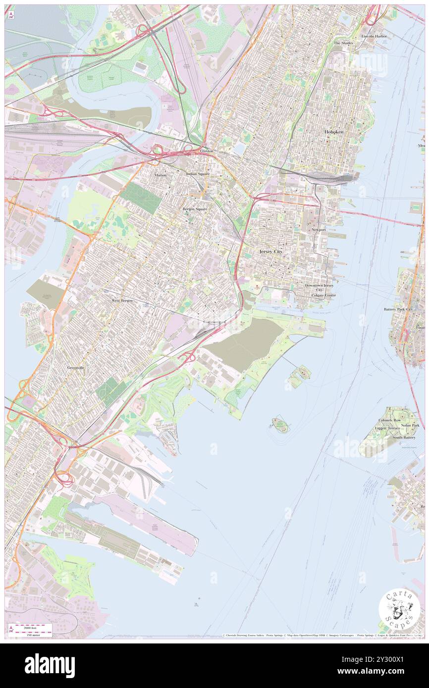 Communipaw, comté de Hudson, US, États-Unis, New Jersey, n 40 42' 31'', S 74 3' 39'', carte, Cartascapes carte publiée en 2024. Explorez Cartascapes, une carte qui révèle la diversité des paysages, des cultures et des écosystèmes de la Terre. Voyage à travers le temps et l'espace, découvrir l'interconnexion du passé, du présent et de l'avenir de notre planète. Banque D'Images