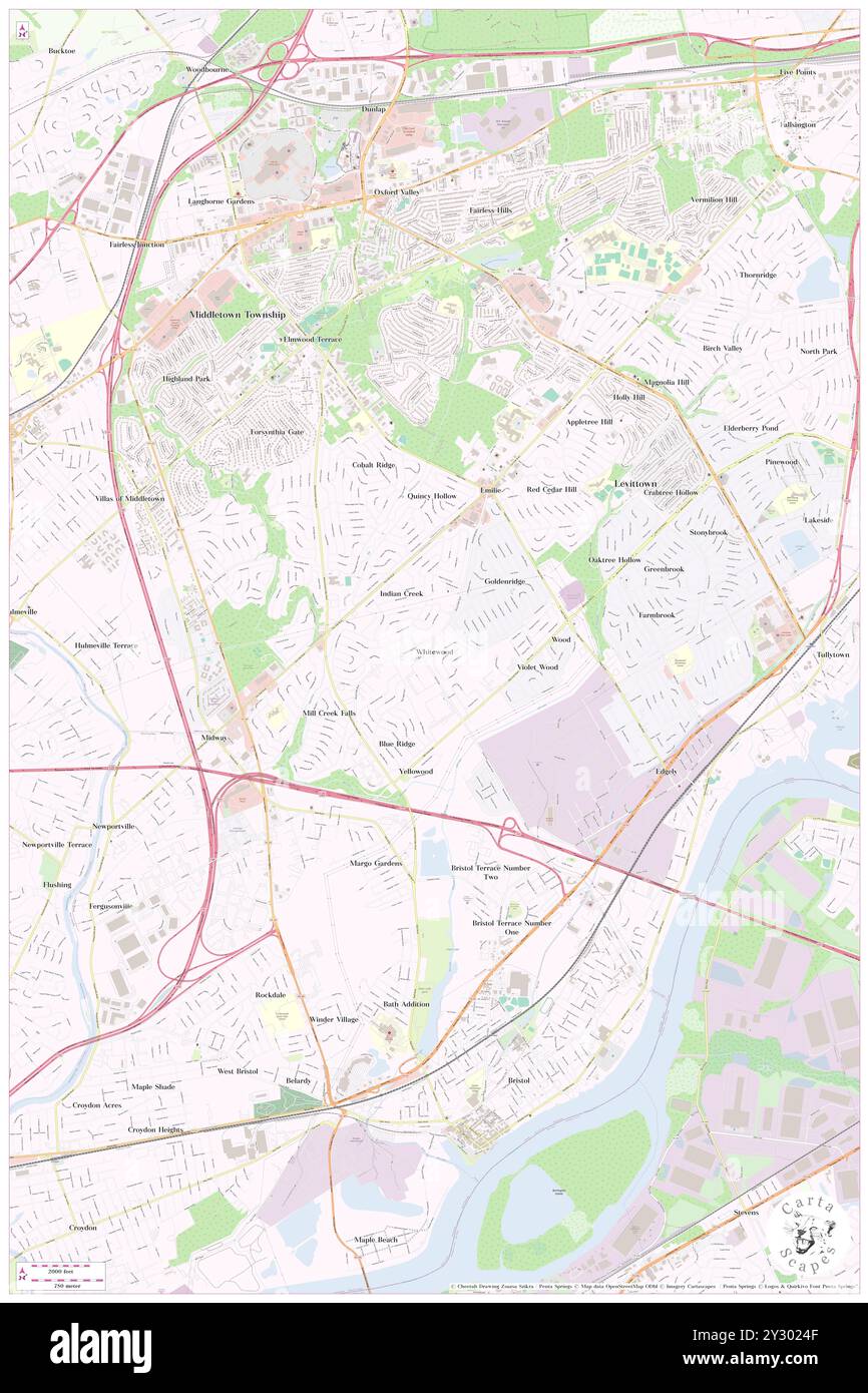 Whitewood, Bucks County, US, États-Unis, Pennsylvanie, n 40 8' 22'', S 74 51' 42'', carte, Cartascapes carte publiée en 2024. Explorez Cartascapes, une carte qui révèle la diversité des paysages, des cultures et des écosystèmes de la Terre. Voyage à travers le temps et l'espace, découvrir l'interconnexion du passé, du présent et de l'avenir de notre planète. Banque D'Images