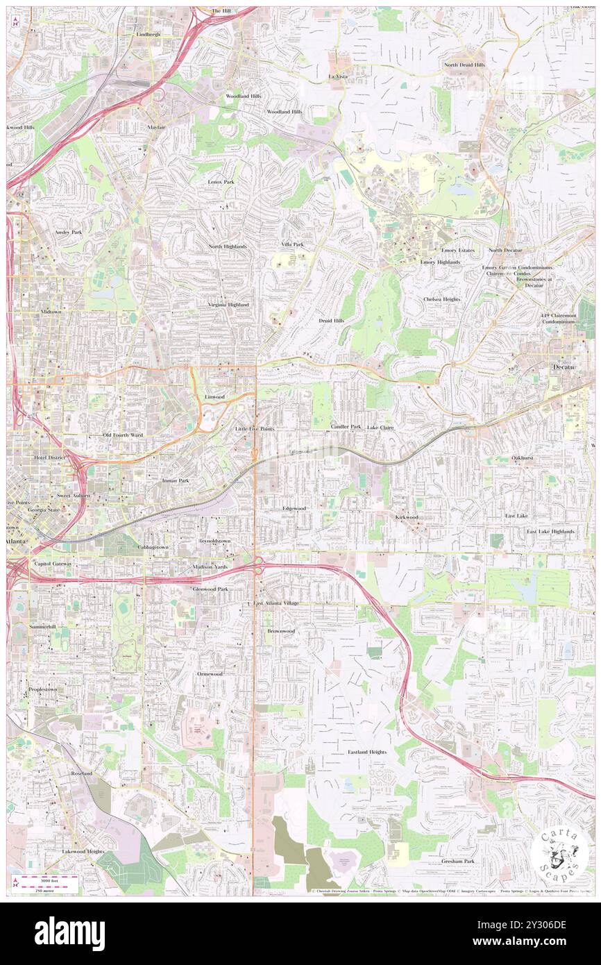 Edgewood, Comté de DeKalb, US, États-Unis, Géorgie, n 33 45' 42'', S 84 20' 28'', carte, Cartascapes carte publiée en 2024. Explorez Cartascapes, une carte qui révèle la diversité des paysages, des cultures et des écosystèmes de la Terre. Voyage à travers le temps et l'espace, découvrir l'interconnexion du passé, du présent et de l'avenir de notre planète. Banque D'Images