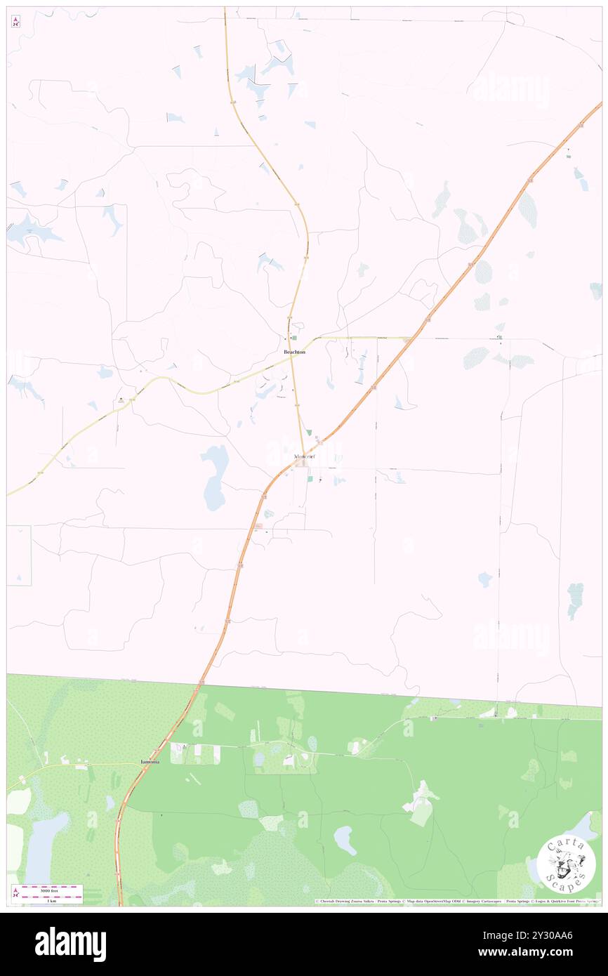 Moncrief, comté de Grady, États-Unis, Géorgie, n 30 42' 45'', S 84 8' 14'', carte, Cartascapes carte publiée en 2024. Explorez Cartascapes, une carte qui révèle la diversité des paysages, des cultures et des écosystèmes de la Terre. Voyage à travers le temps et l'espace, découvrir l'interconnexion du passé, du présent et de l'avenir de notre planète. Banque D'Images