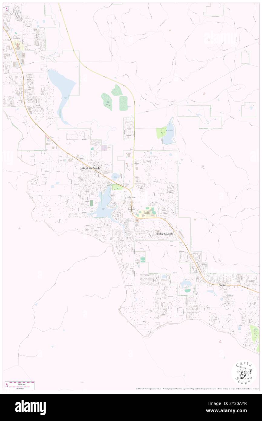 Lakeside, Comté de Navajo, US, États-Unis, Arizona, n 34 9' 16'', S 109 58' 24'', carte, Cartascapes carte publiée en 2024. Explorez Cartascapes, une carte qui révèle la diversité des paysages, des cultures et des écosystèmes de la Terre. Voyage à travers le temps et l'espace, découvrir l'interconnexion du passé, du présent et de l'avenir de notre planète. Banque D'Images