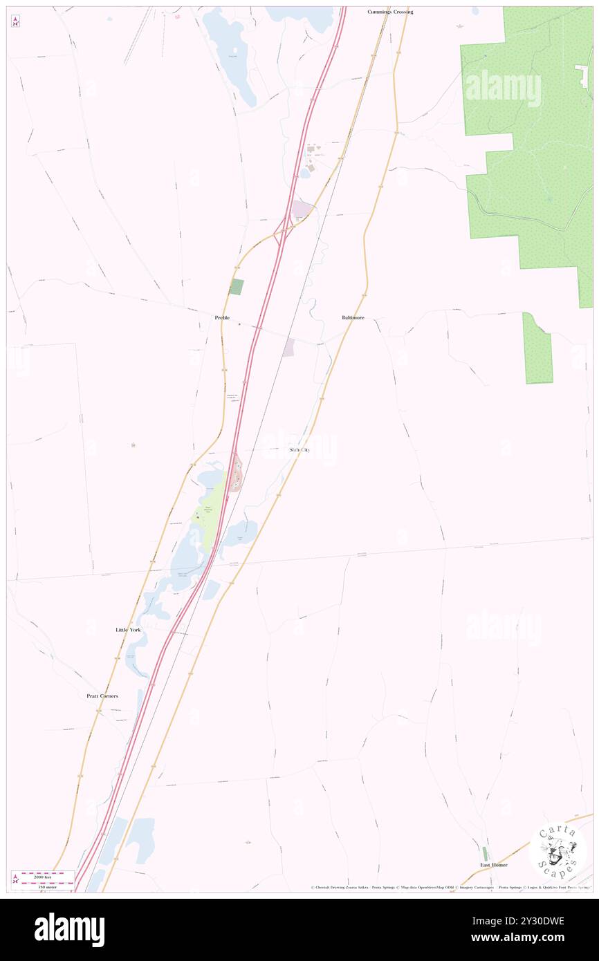 Slab City, Comté de Cortland, US, États-Unis, New York, n 42 43' 7'', S 76 8' 5'', carte, Cartascapes carte publiée en 2024. Explorez Cartascapes, une carte qui révèle la diversité des paysages, des cultures et des écosystèmes de la Terre. Voyage à travers le temps et l'espace, découvrir l'interconnexion du passé, du présent et de l'avenir de notre planète. Banque D'Images