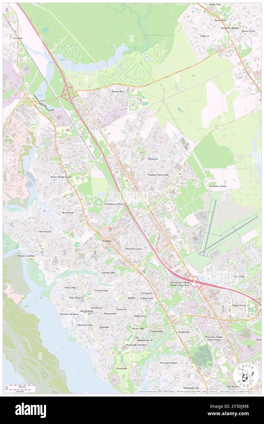 Hanover Heights, City of Newport News, US, United States, Virginia, N 37 8' 32'', S 76 31' 37'', map, Cartascapes Map publié en 2024. Explorez Cartascapes, une carte qui révèle la diversité des paysages, des cultures et des écosystèmes de la Terre. Voyage à travers le temps et l'espace, découvrir l'interconnexion du passé, du présent et de l'avenir de notre planète. Banque D'Images