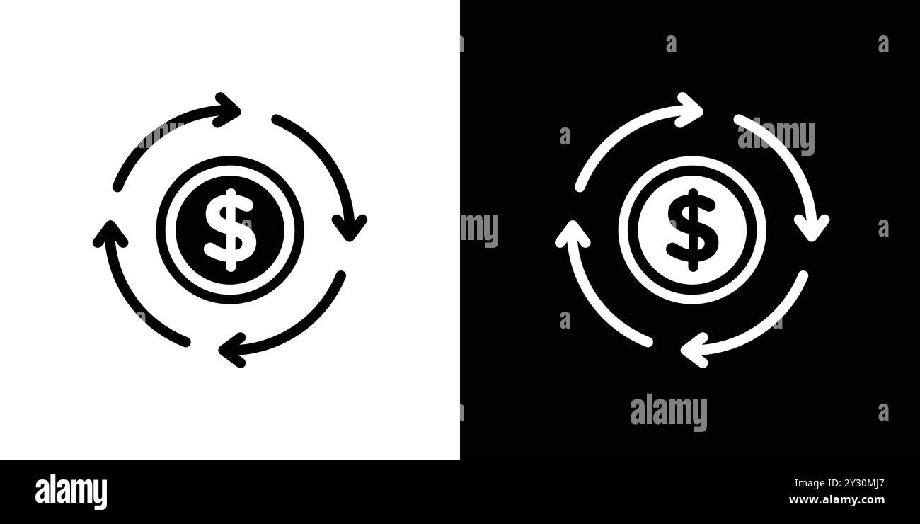 Collection de logo de vecteur d'icône de chiffre d'affaires ou groupe de pack de paquet Illustration de Vecteur