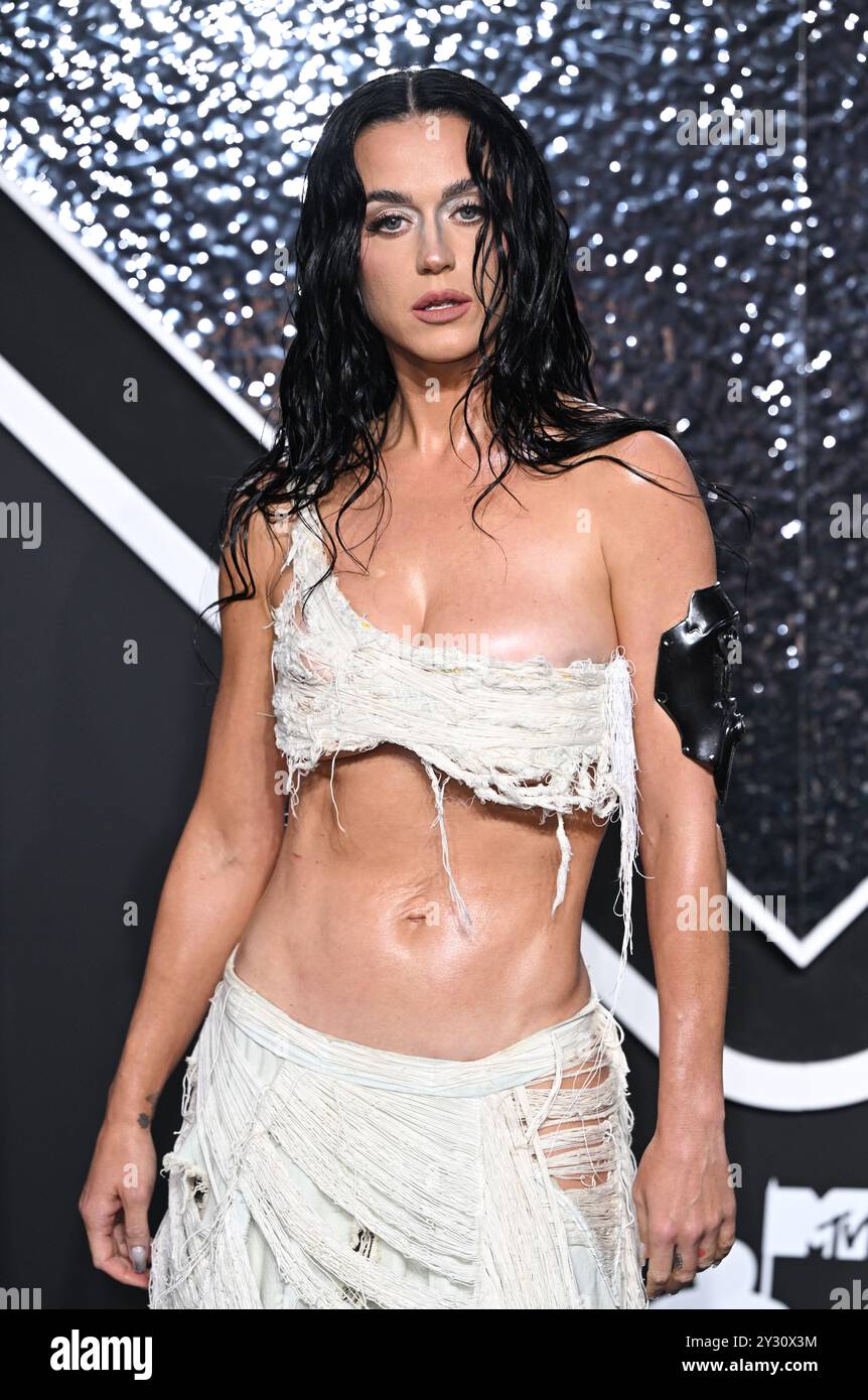 New York, États-Unis. 11 septembre 2024. Katy Perry arrive aux MTV Video Music Awards 2024, UBS Arena. Crédit : Doug Peters/EMPICS/Alamy Live News Banque D'Images