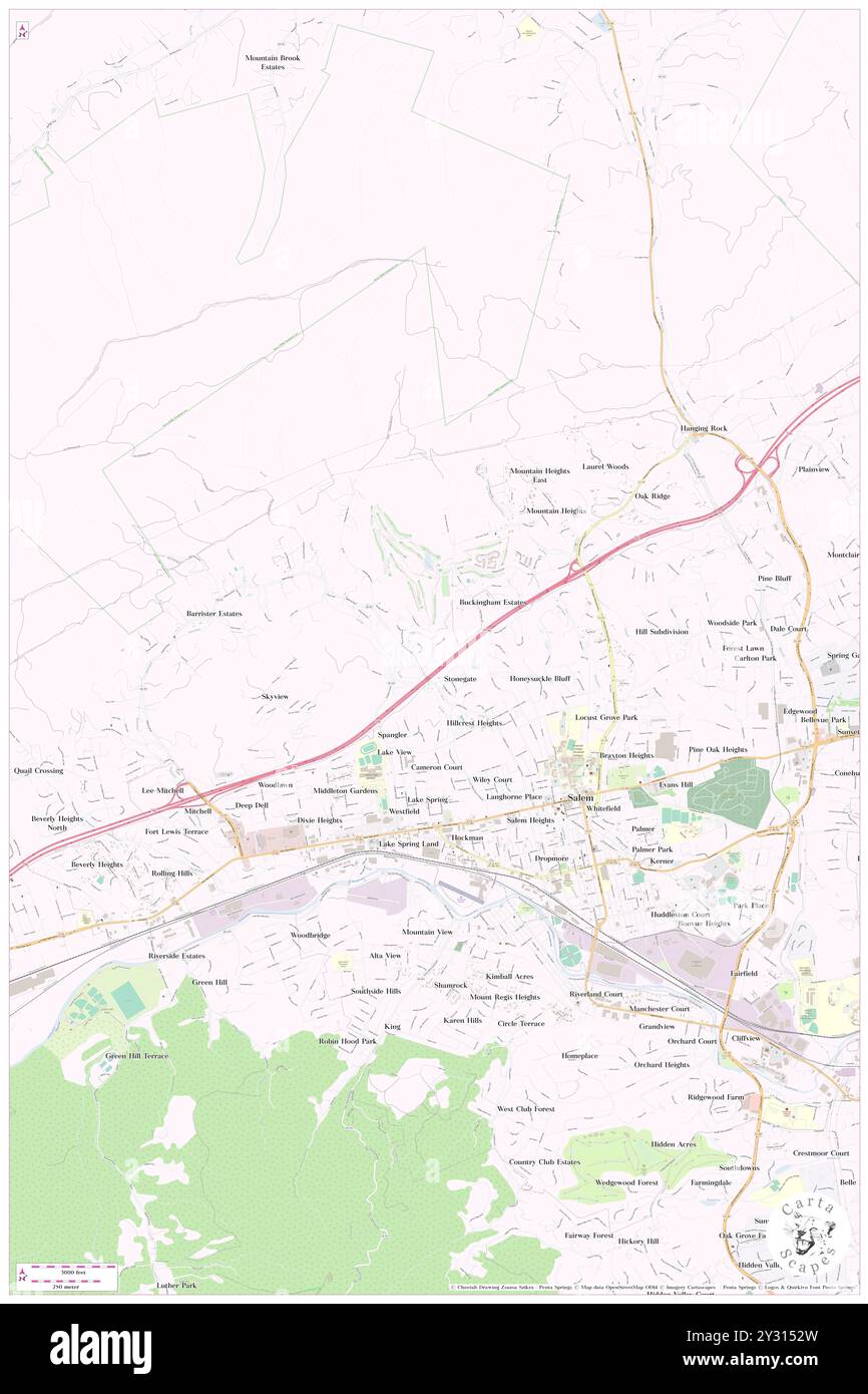 Heidelberg Estates, comté de Roanoke, États-Unis, Virginie, n 37 18' 25'', S 80 4' 19'', carte, Carthascapes carte publiée en 2024. Explorez Cartascapes, une carte qui révèle la diversité des paysages, des cultures et des écosystèmes de la Terre. Voyage à travers le temps et l'espace, découvrir l'interconnexion du passé, du présent et de l'avenir de notre planète. Banque D'Images