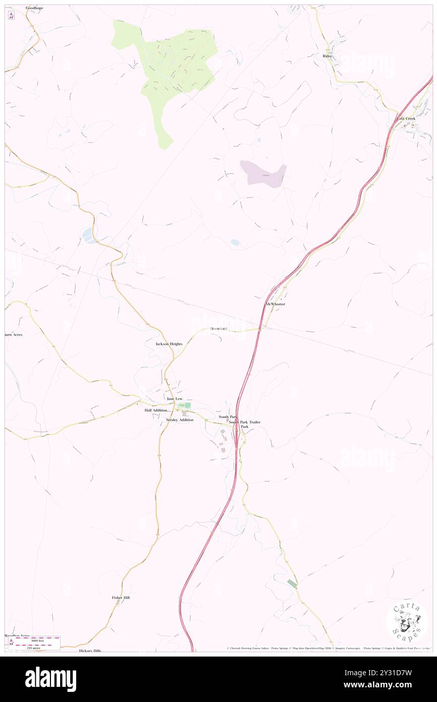 Homeland, comté de Lewis, US, États-Unis, Virginie-occidentale, n 39 7' 22'', S 80 23' 46'', carte, Cartascapes carte publiée en 2024. Explorez Cartascapes, une carte qui révèle la diversité des paysages, des cultures et des écosystèmes de la Terre. Voyage à travers le temps et l'espace, découvrir l'interconnexion du passé, du présent et de l'avenir de notre planète. Banque D'Images