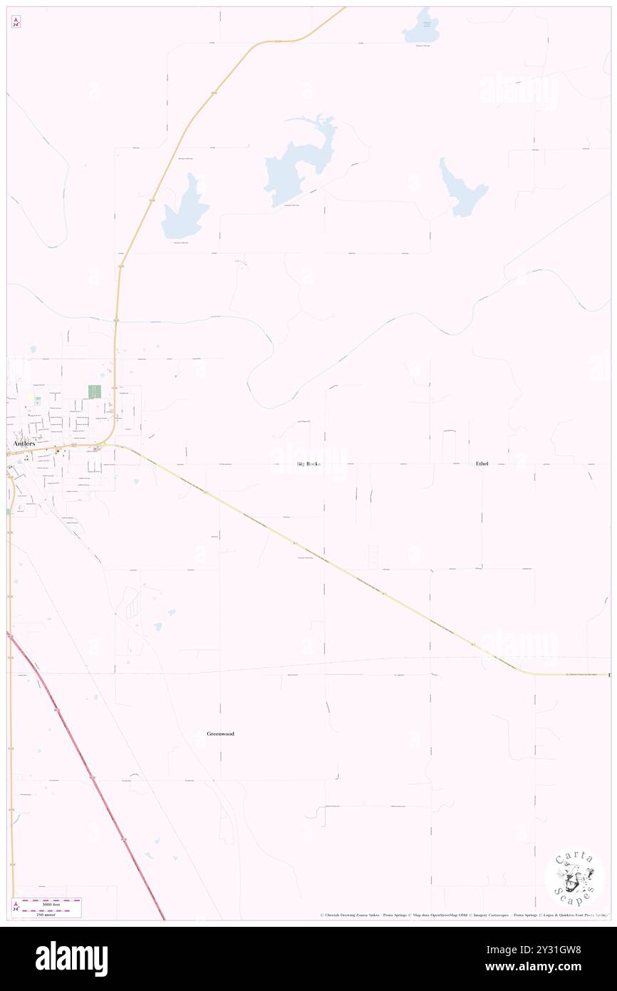 Big Rocks, Comté de Pushmataha, US, États-Unis, Oklahoma, n 34 13' 46'', S 95 34' 22'', carte, Cartascapes carte publiée en 2024. Explorez Cartascapes, une carte qui révèle la diversité des paysages, des cultures et des écosystèmes de la Terre. Voyage à travers le temps et l'espace, découvrir l'interconnexion du passé, du présent et de l'avenir de notre planète. Banque D'Images