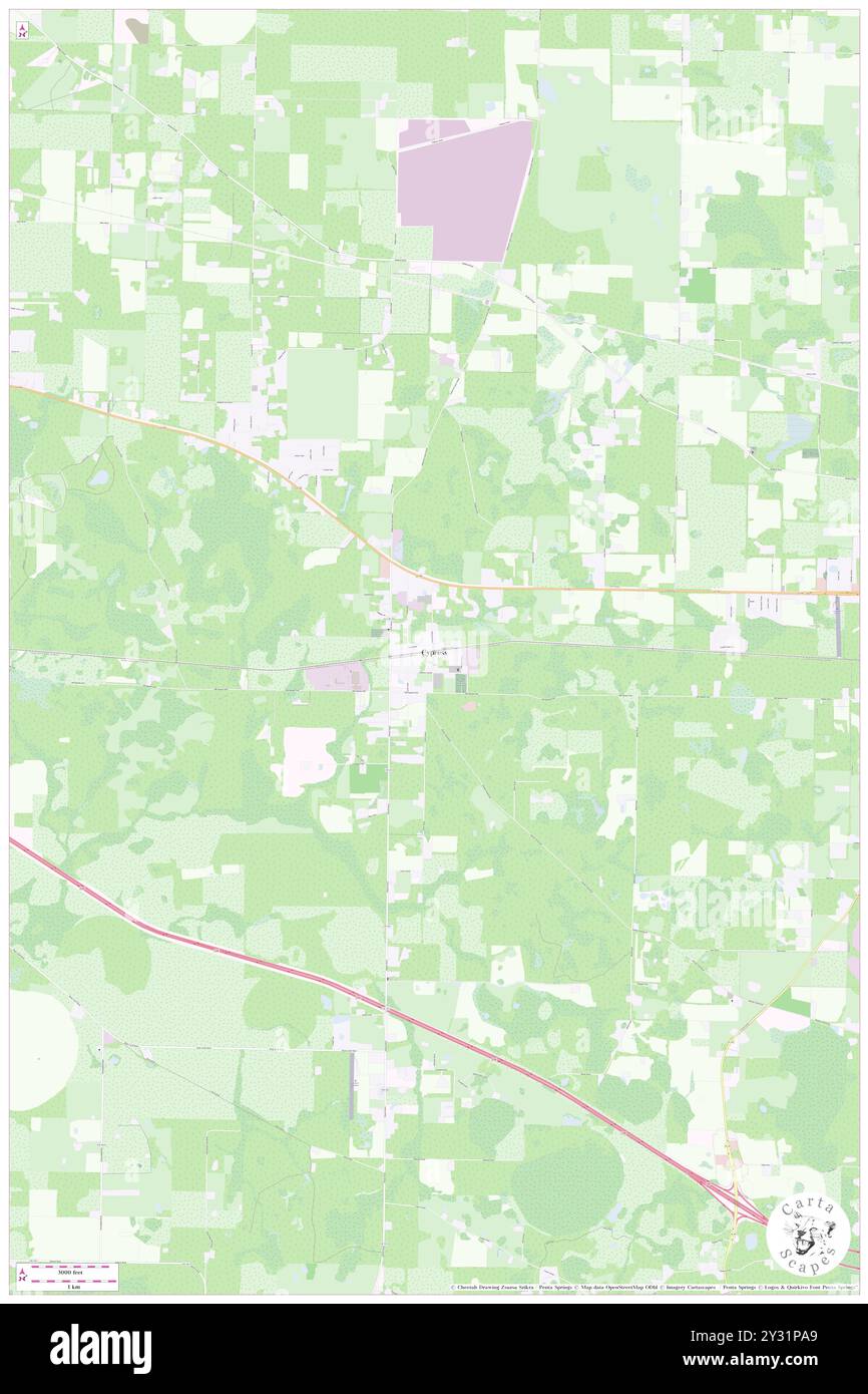 Cypress, comté de Jackson, États-Unis, Floride, n 30 42' 47'', S 85 4' 25'', carte, Cartascapes carte publiée en 2024. Explorez Cartascapes, une carte qui révèle la diversité des paysages, des cultures et des écosystèmes de la Terre. Voyage à travers le temps et l'espace, découvrir l'interconnexion du passé, du présent et de l'avenir de notre planète. Banque D'Images