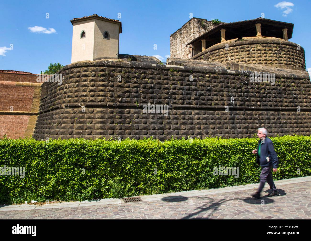 Florence : forteresse de Basso Banque D'Images