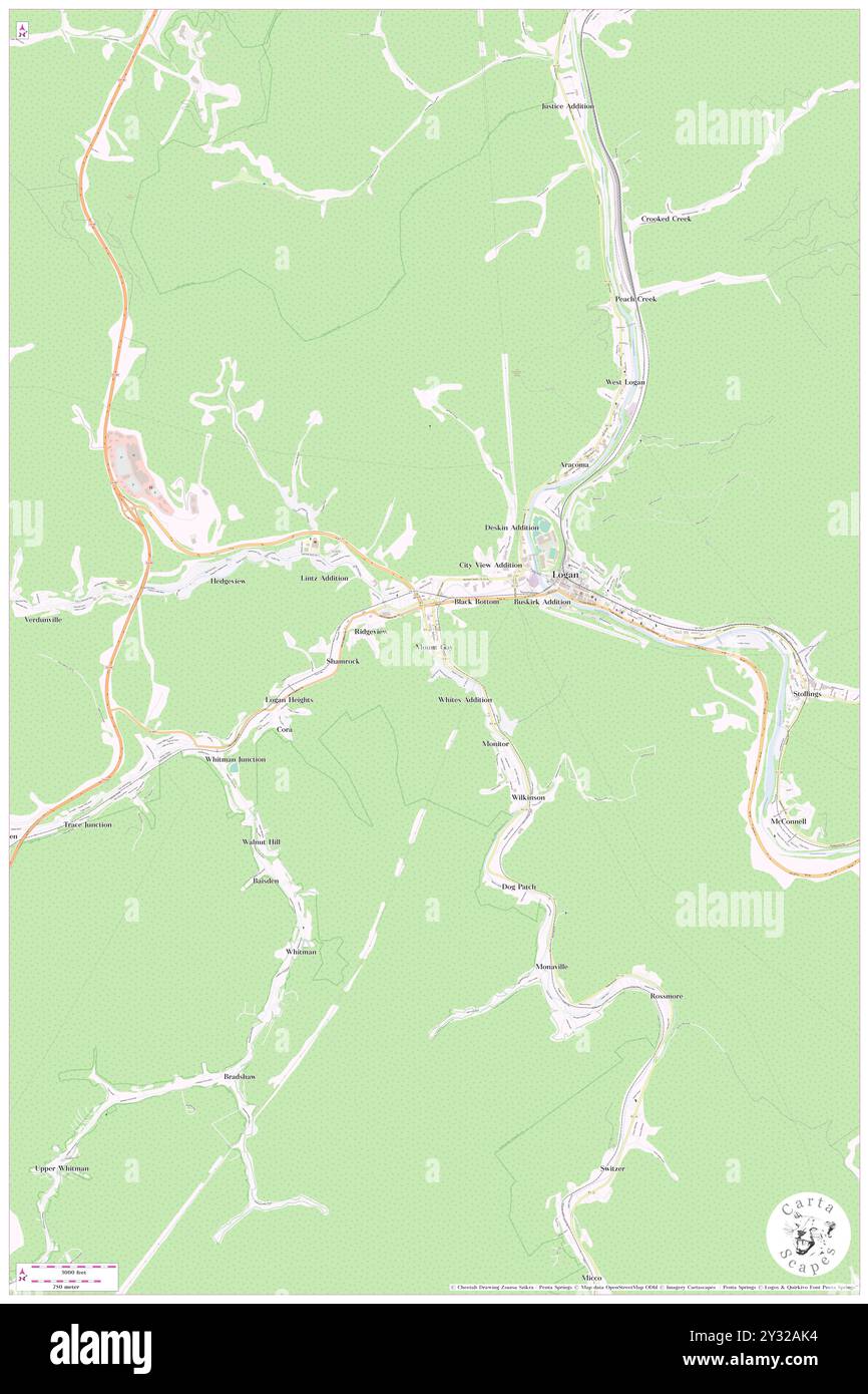 Mount Gay, Comté de Logan, US, États-Unis, Virginie-occidentale, n 37 50' 29'', S 82 0' 31'', carte, Cartascapes carte publiée en 2024. Explorez Cartascapes, une carte qui révèle la diversité des paysages, des cultures et des écosystèmes de la Terre. Voyage à travers le temps et l'espace, découvrir l'interconnexion du passé, du présent et de l'avenir de notre planète. Banque D'Images