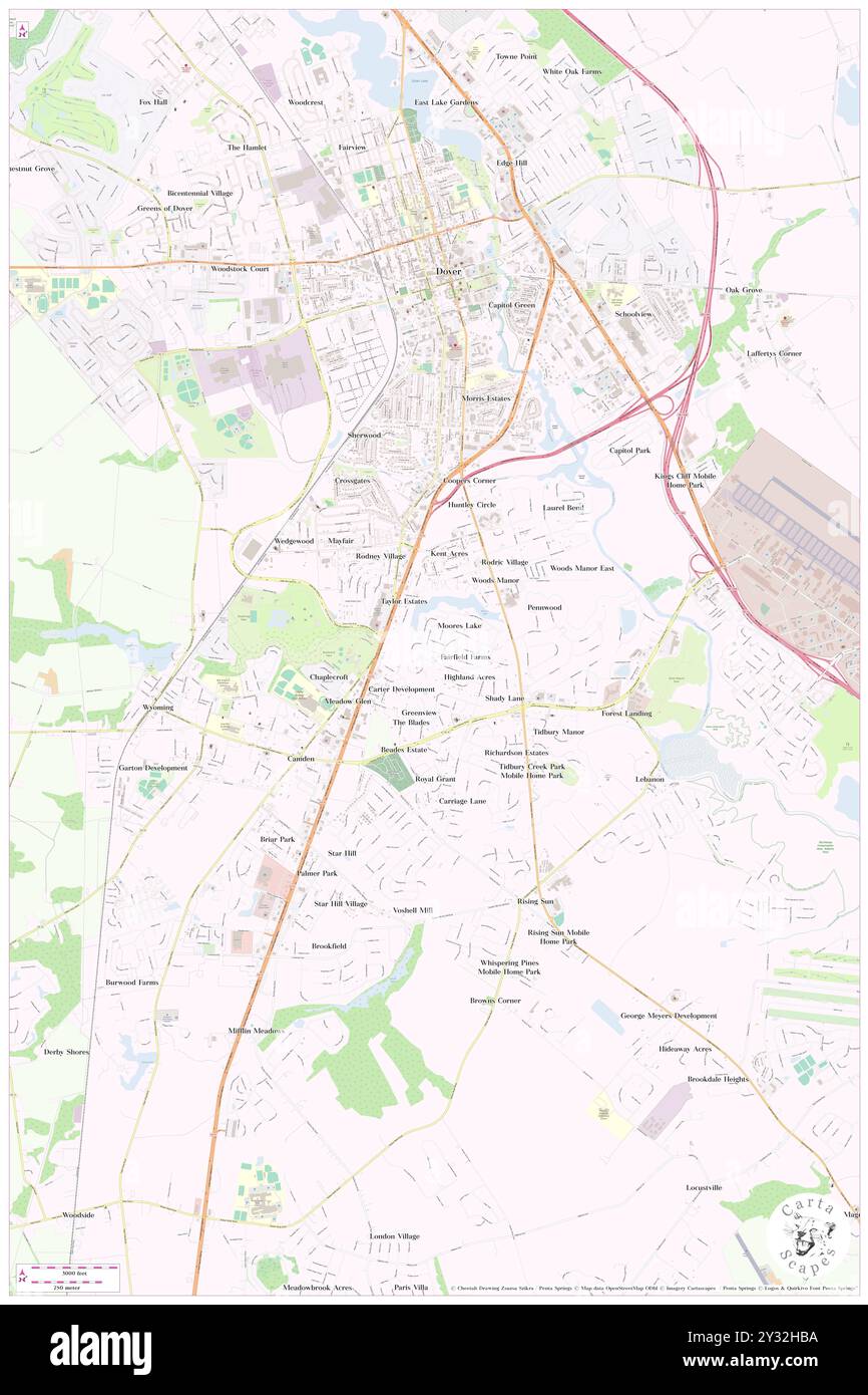 Fairfield Farms, comté de Kent, États-Unis, Delaware, n 39 7' 23'', S 75 31' 33'', carte, Cartascapes carte publiée en 2024. Explorez Cartascapes, une carte qui révèle la diversité des paysages, des cultures et des écosystèmes de la Terre. Voyage à travers le temps et l'espace, découvrir l'interconnexion du passé, du présent et de l'avenir de notre planète. Banque D'Images