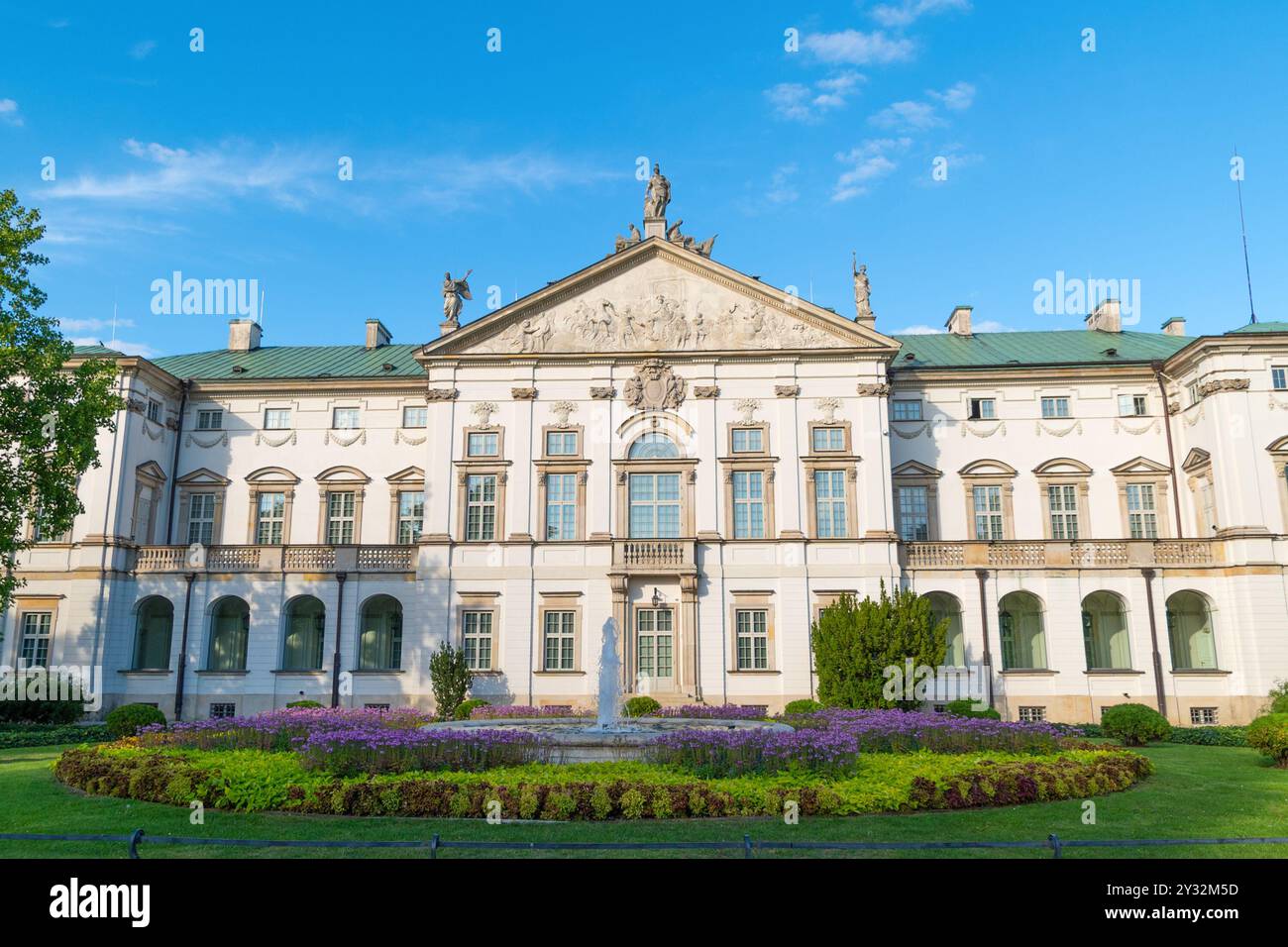 Le Palais Krasinski. Le Palais du Commonwealth. 9 août 2024. Varsovie, Pologne. Repère. Banque D'Images