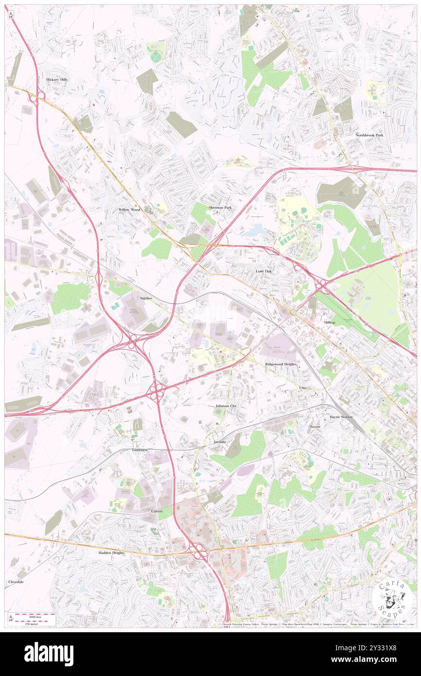 Southern Shops, Comté de Spartanburg, US, États-Unis, Caroline du Sud, n 34 59' 9'', S 81 59' 40'', carte, Cartascapes carte publiée en 2024. Explorez Cartascapes, une carte qui révèle la diversité des paysages, des cultures et des écosystèmes de la Terre. Voyage à travers le temps et l'espace, découvrir l'interconnexion du passé, du présent et de l'avenir de notre planète. Banque D'Images