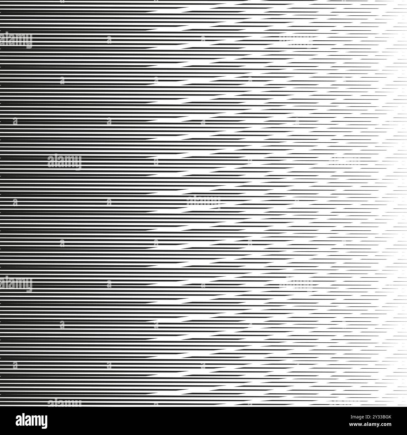 Motif abstrait de lignes horizontales. Dégradé noir et blanc. Effet de vitesse dynamique. Motif à rayures géométriques. Illustration de Vecteur