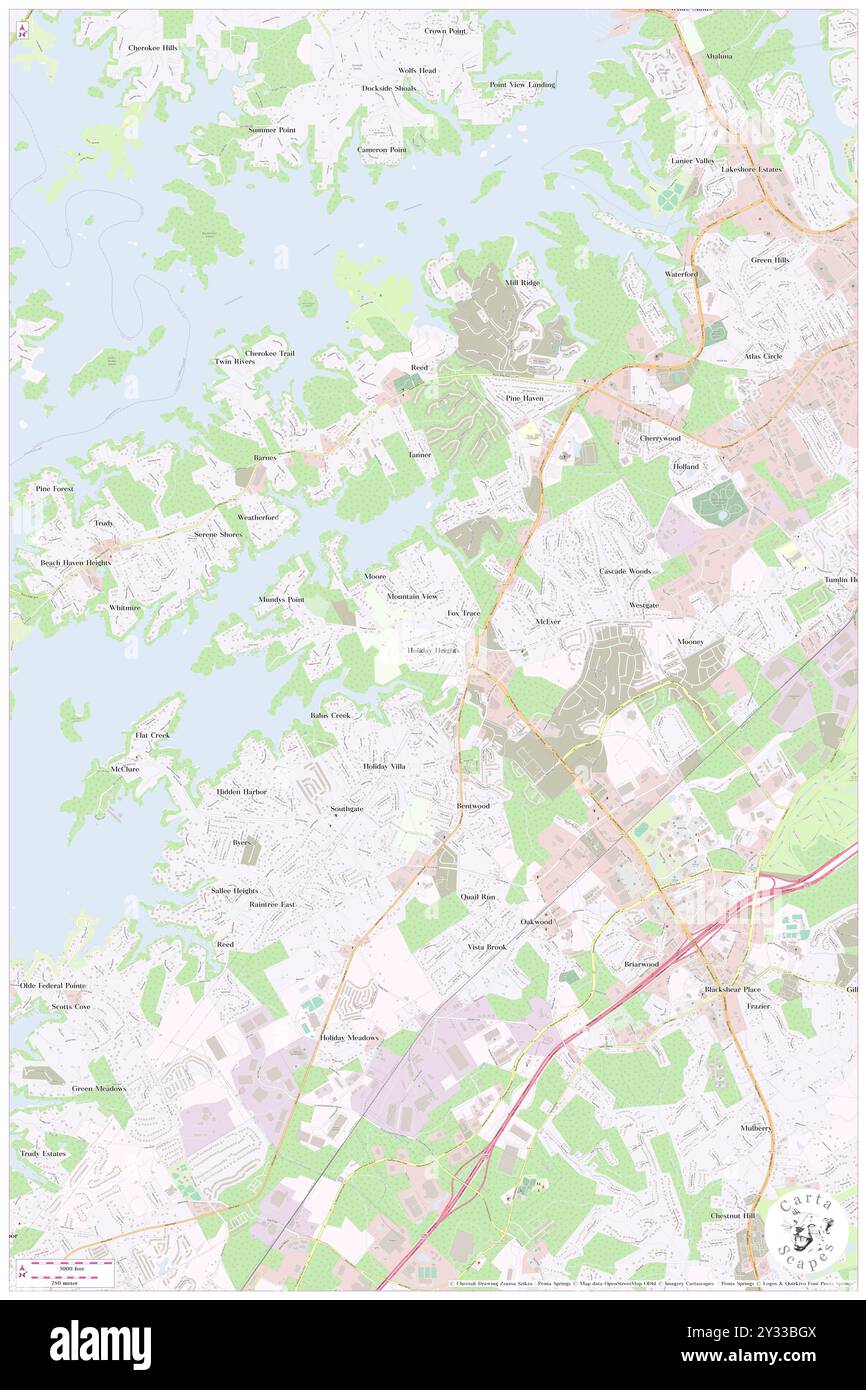 Holiday Heights, Comté de Hall, US, États-Unis, Géorgie, n 34 15' 15'', S 83 53' 47'', carte, Cartascapes carte publiée en 2024. Explorez Cartascapes, une carte qui révèle la diversité des paysages, des cultures et des écosystèmes de la Terre. Voyage à travers le temps et l'espace, découvrir l'interconnexion du passé, du présent et de l'avenir de notre planète. Banque D'Images