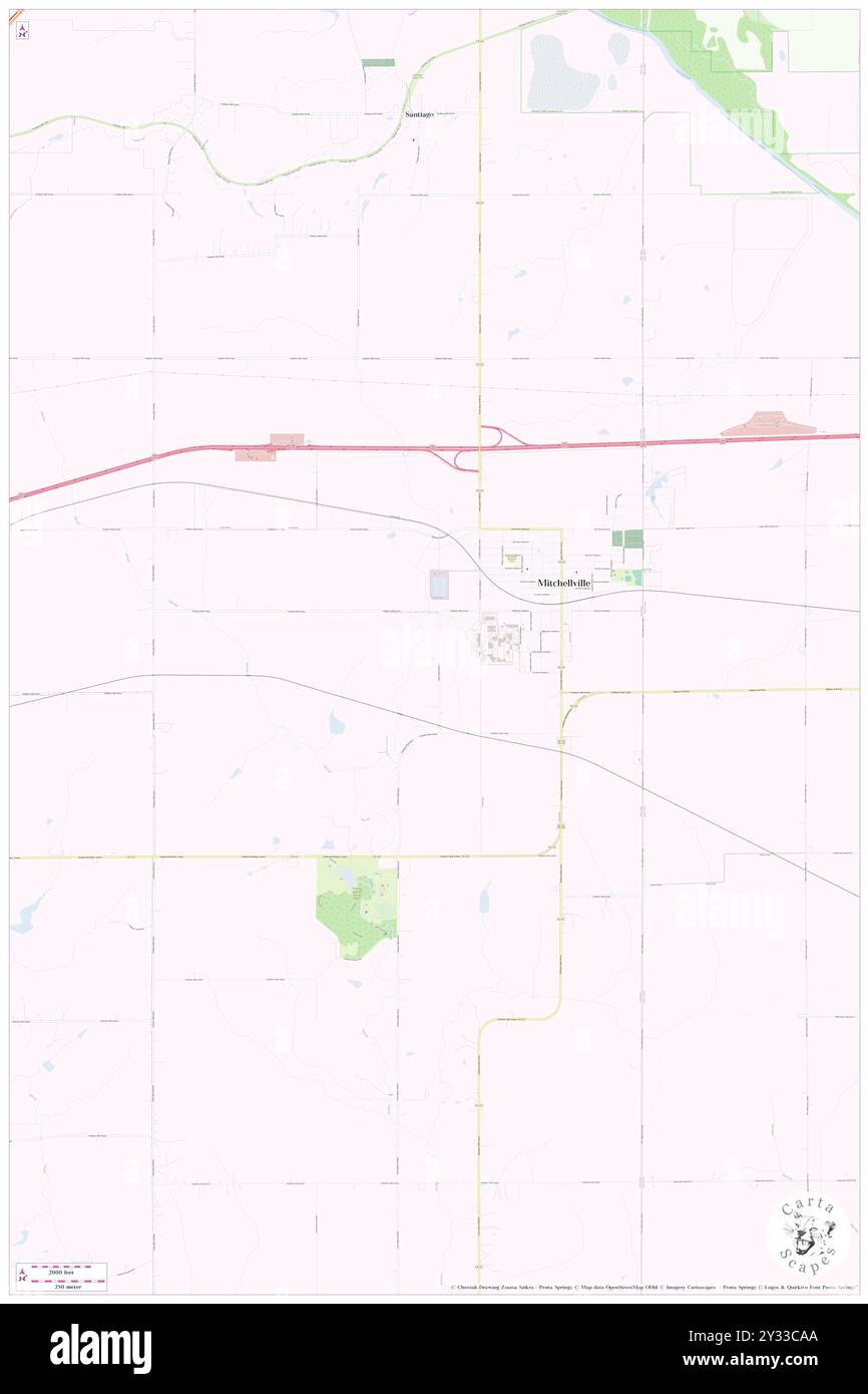 Mitchellville, Comté de Polk, US, États-Unis, Iowa, n 41 40' 6'', S 93 21' 27'', carte, Cartascapes carte publiée en 2024. Explorez Cartascapes, une carte qui révèle la diversité des paysages, des cultures et des écosystèmes de la Terre. Voyage à travers le temps et l'espace, découvrir l'interconnexion du passé, du présent et de l'avenir de notre planète. Banque D'Images