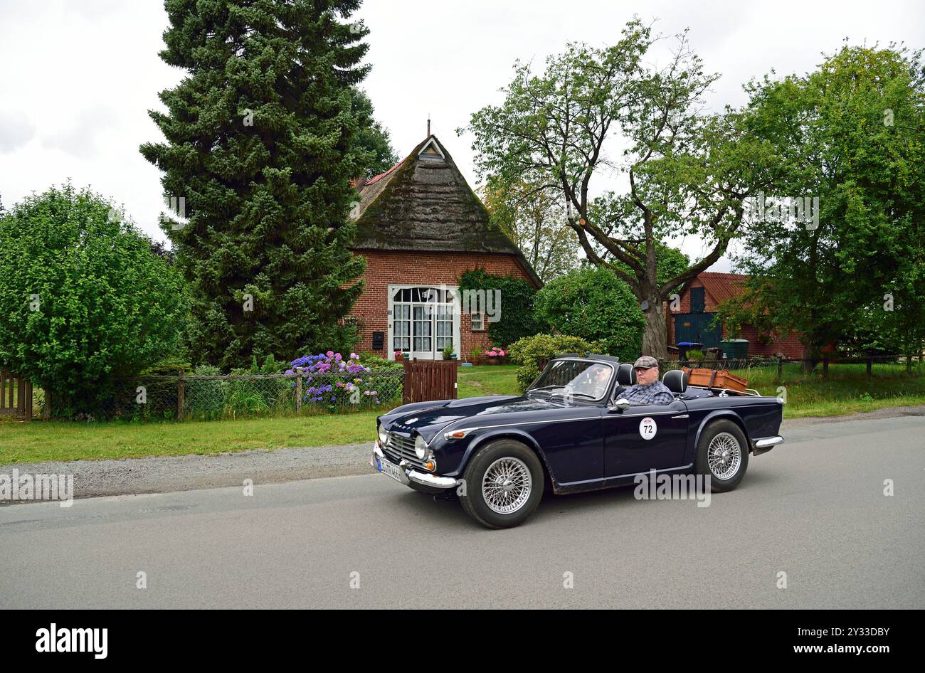 Europa, Deutschland, Niedersachsen, Niederelbe Classics, Oldtimer Tour, Triumph TR 4, Baujahr 1966, Banque D'Images