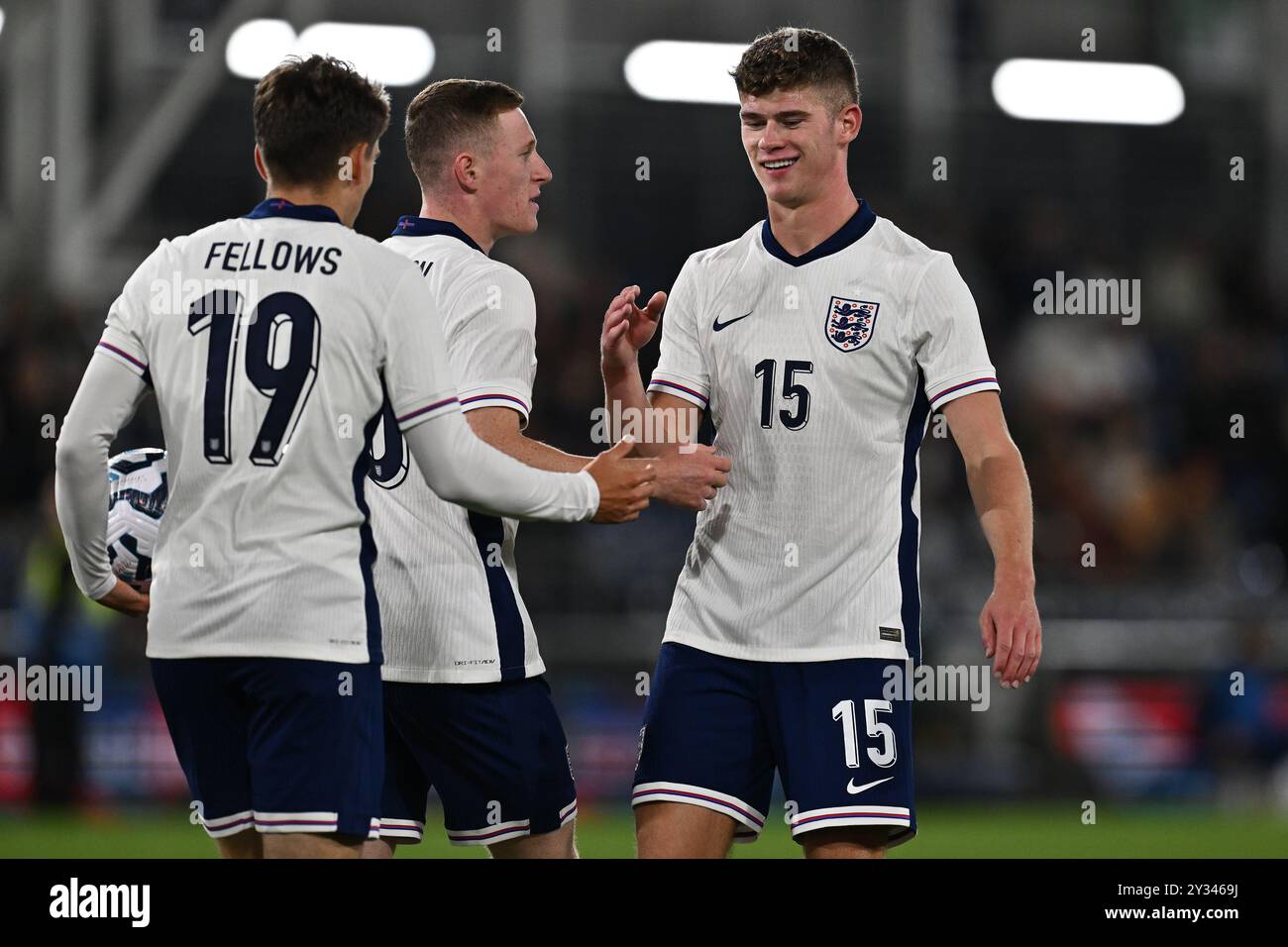 LUTON, ANGLETERRE - SEPTEMBRE 09 : Tom Fellows, Charlie Cresswell lors du match amical international U21 entre l'Angleterre et l'Autriche au Kenilworth RO Banque D'Images