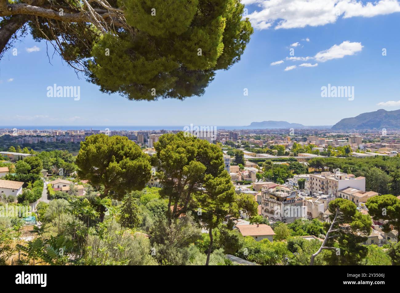 Portrait de la ville de Palerme dans le nord-ouest de la Sicile Banque D'Images