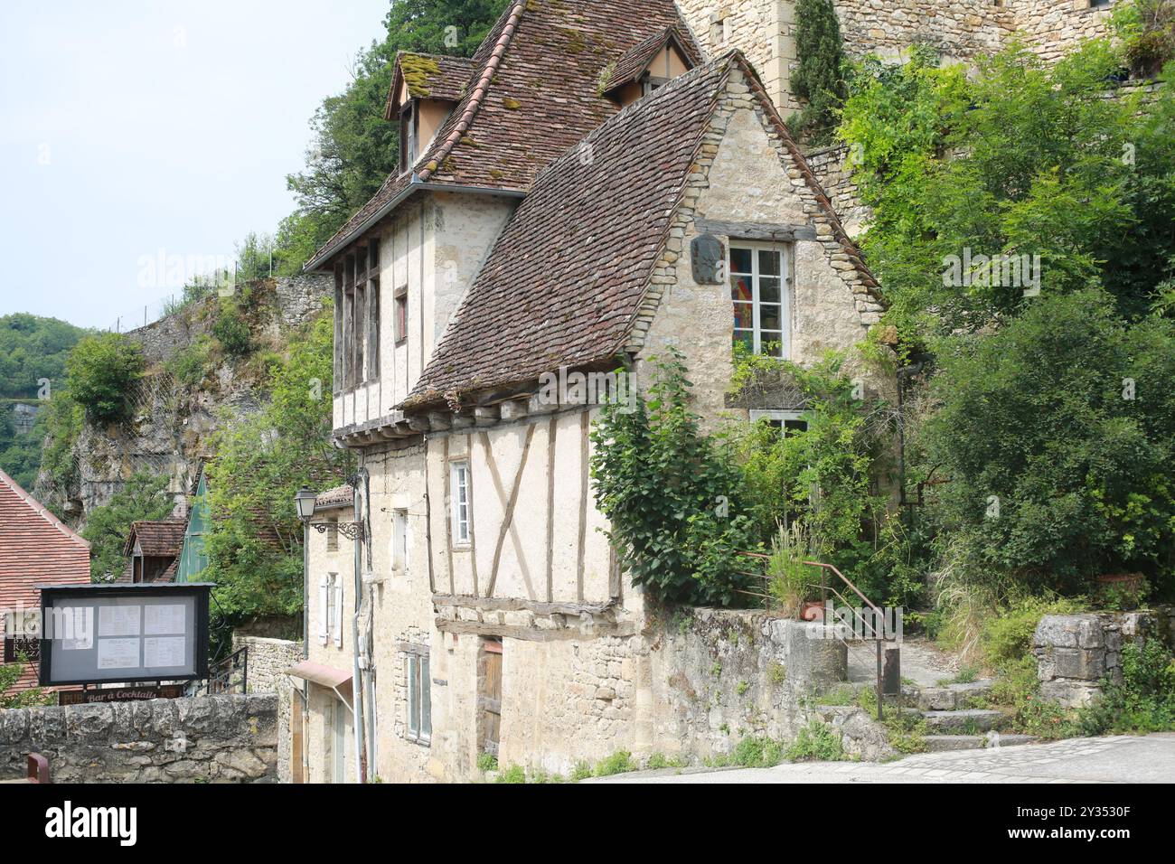 Maison ancienne Rocamadour, Lot, Occitanie, France Banque D'Images