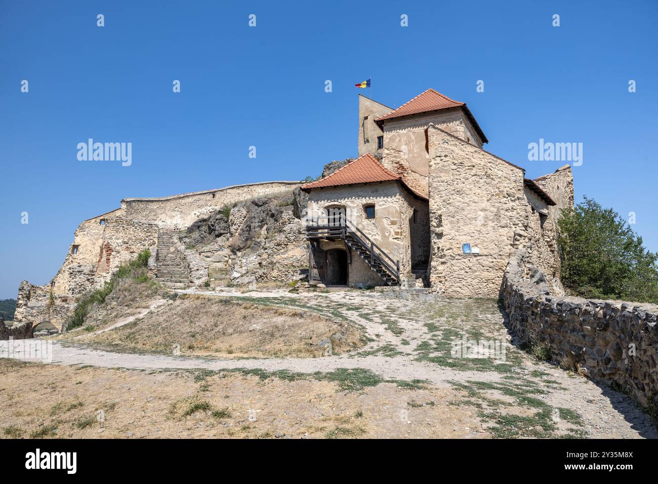Magasins & logement, forteresse de Rupea, Royaume de Hongrie, Transylvanie, Roumanie Banque D'Images
