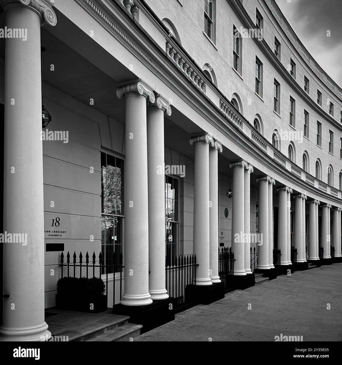 Park Crescent, London Banque D'Images