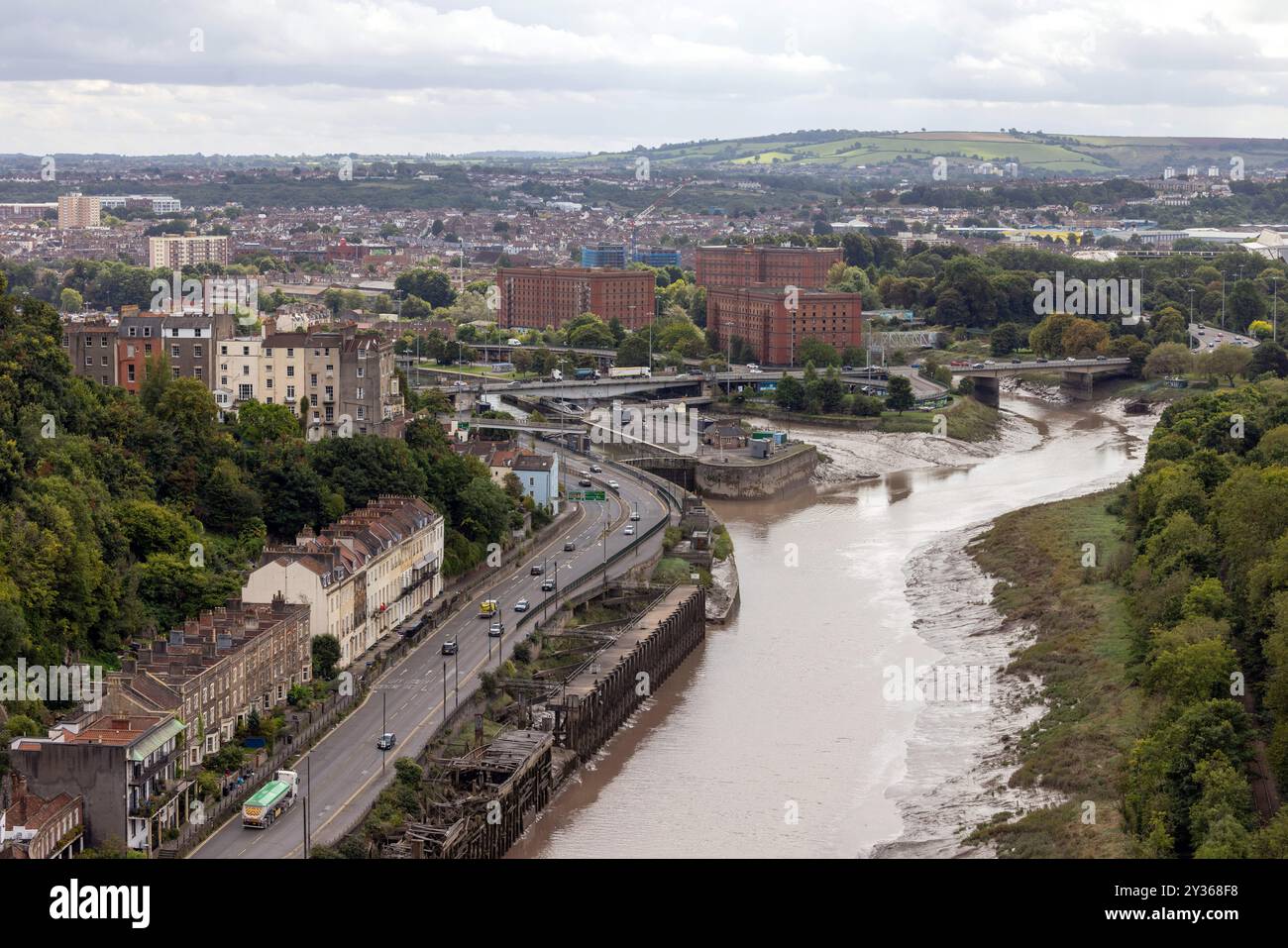 La rivière Avon et Avon gorge, Bristol, Angleterre Banque D'Images