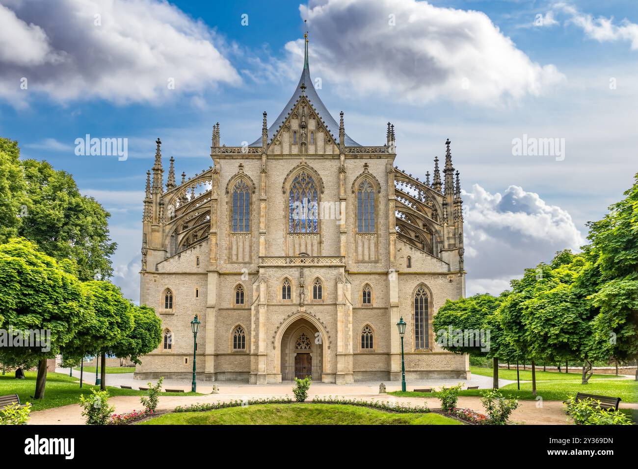 Église Sainte-Barbara, une église catholique romaine à Kutná Hora (Bohême) dans le style d'une cathédrale, et est parfois appelée la cathédrale de St. Banque D'Images