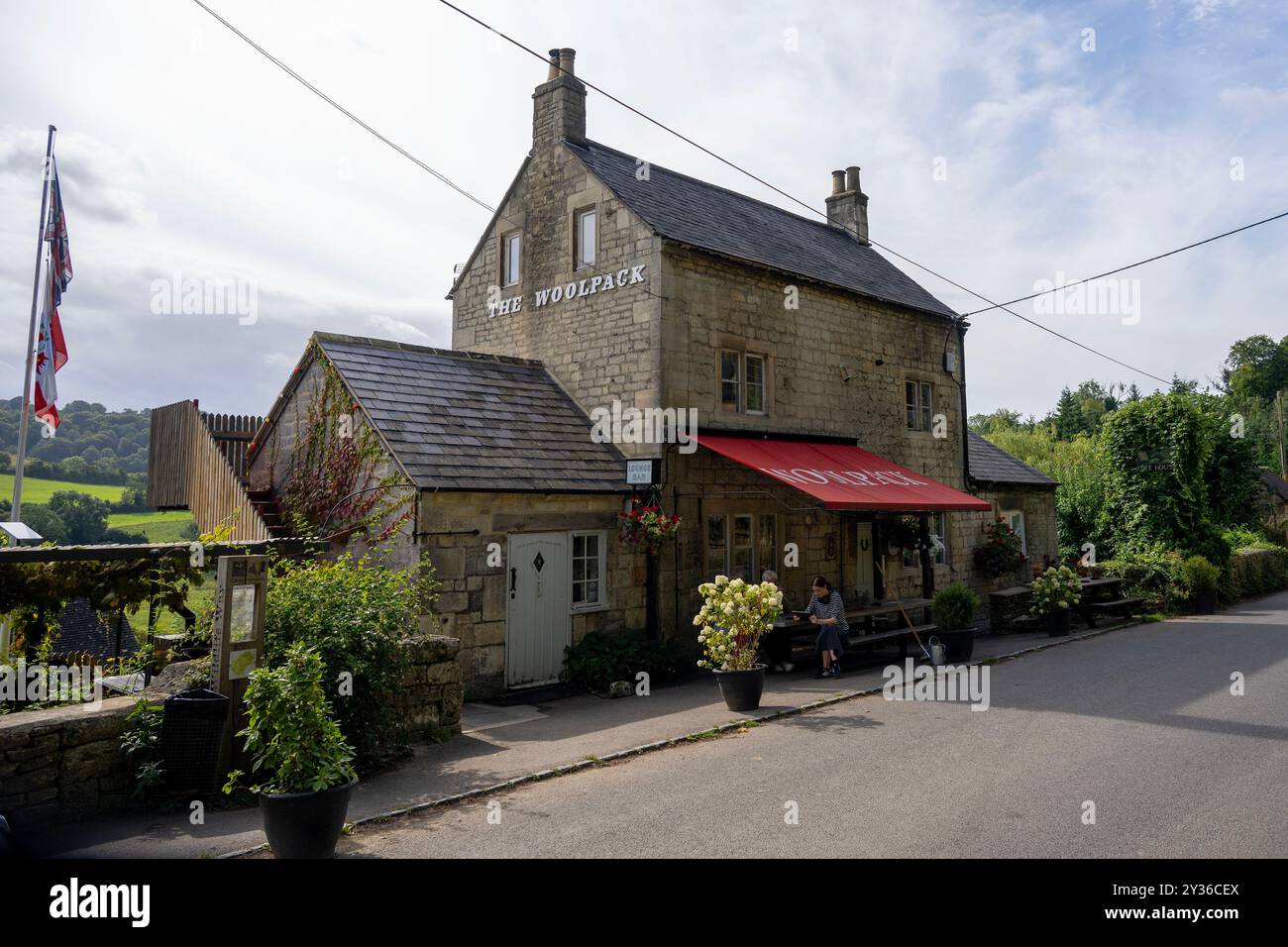 The Woolpack Inn à Slad, Gloucestershire, Royaume-Uni Banque D'Images