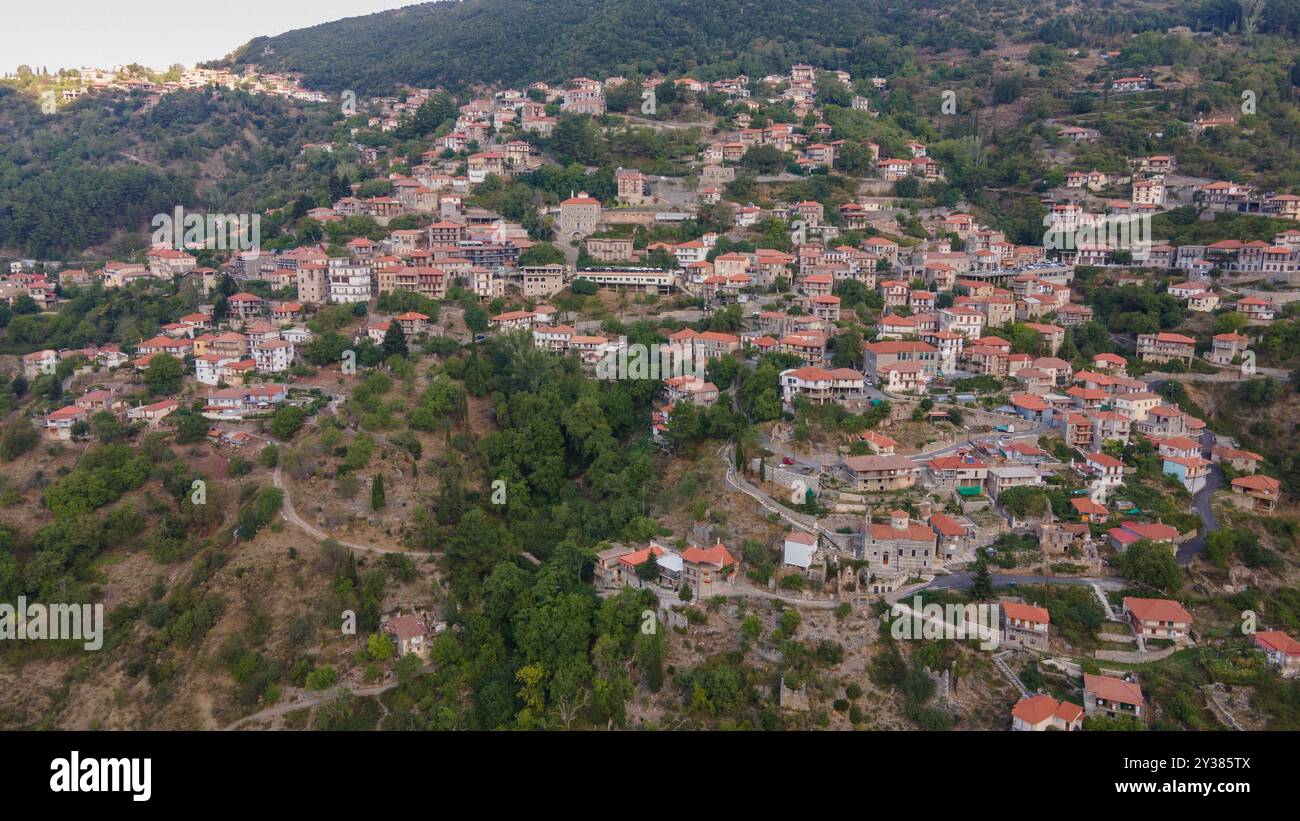 Lagadia village, Arkadia, Grèce Banque D'Images