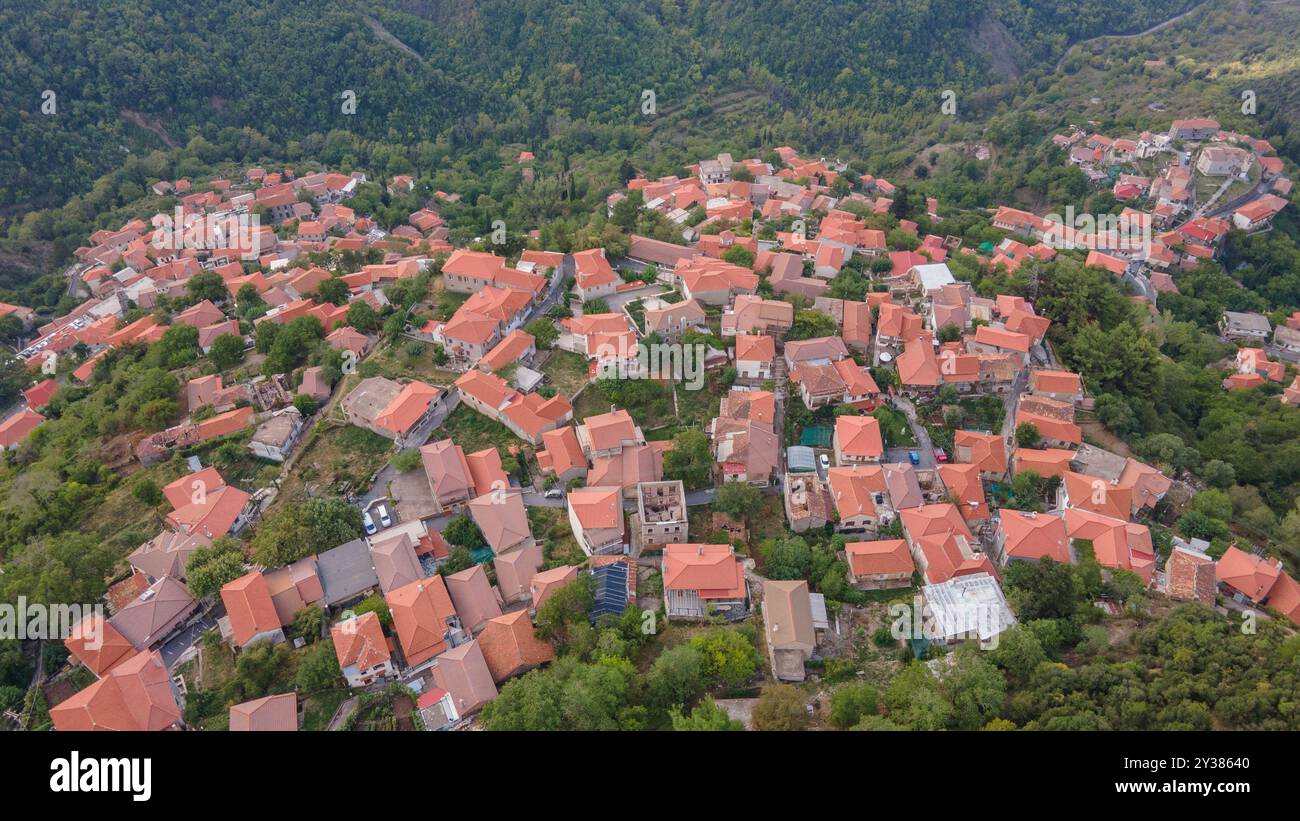 Lagadia village, Arkadia, Grèce Banque D'Images