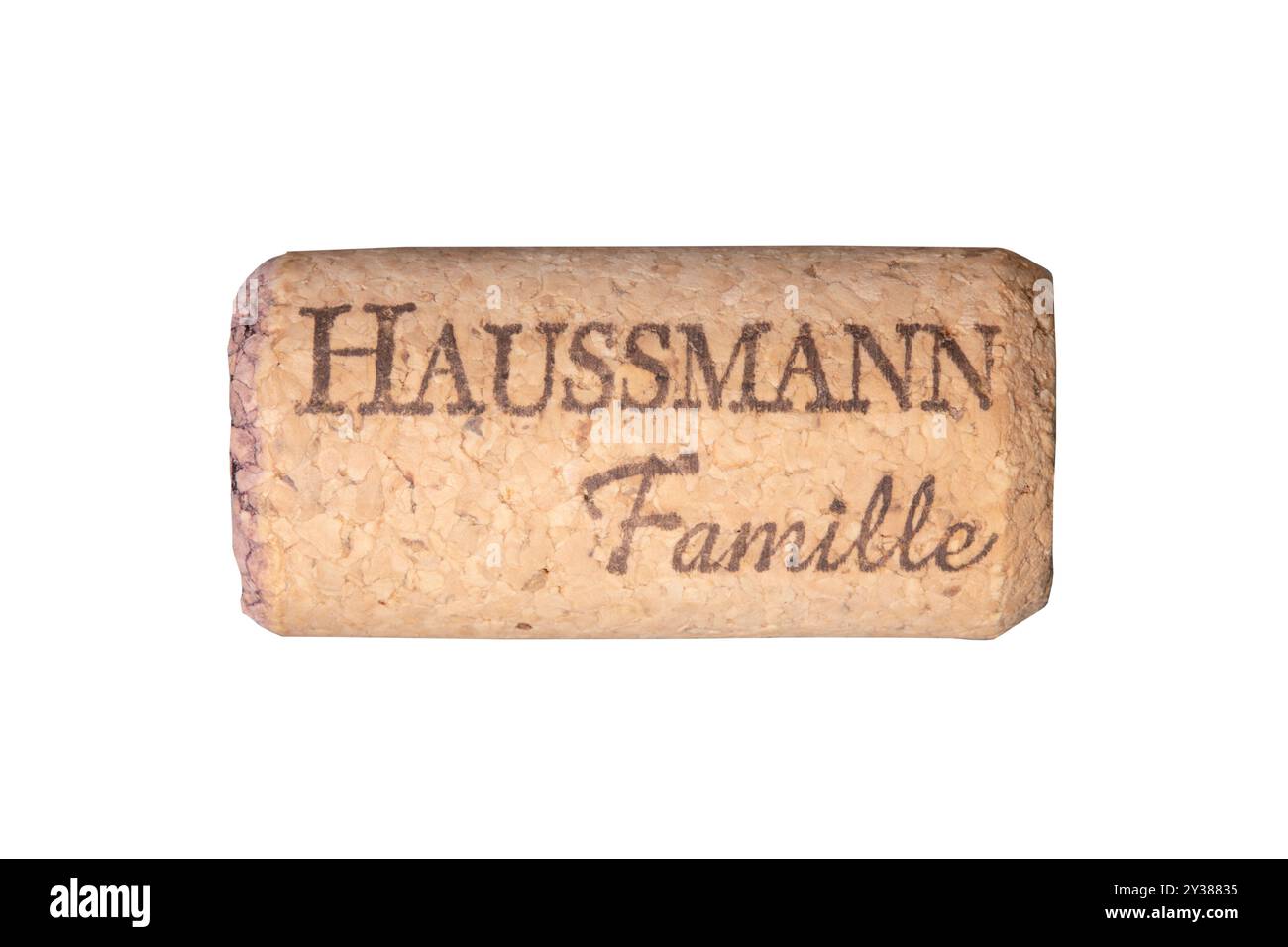 Un bouchon de vin rouge Haussmann famille. Banque D'Images