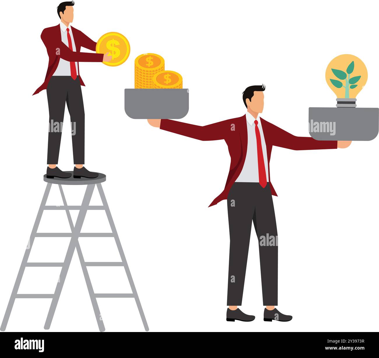 Droit de l'écologie et équilibre des coûts, la main de l'homme d'affaires tient une pièce de dollar et des feuilles. Droit de l'écologie et équilibre des coûts. Responsabilité de l'entreprise et des clients. Re Illustration de Vecteur Droit de l'écologie et équilibre des coûts, la main de l'homme d'affaires tient une pièce de dollar et des feuilles. Droit de l'écologie et équilibre des coûts. Responsabilité de l'entreprise et des clients. Re Illustration de Vecteur