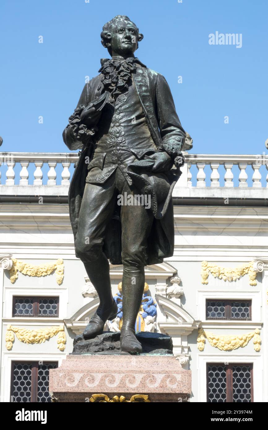 Johann Wolfgang Goethe, Leipzig haute-Saxe Allemagne Europe Allemand européen Banque D'Images