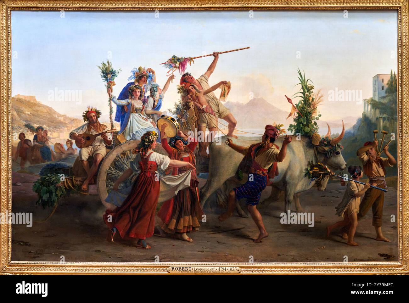 Retour du pèlerinage à la Madonna dell'Arco, près de Naples, huile sur toile, salon de 1827-1828, Léopold ROBERT, la chaux-de-Fonds (Suisse), 1794 Banque D'Images
