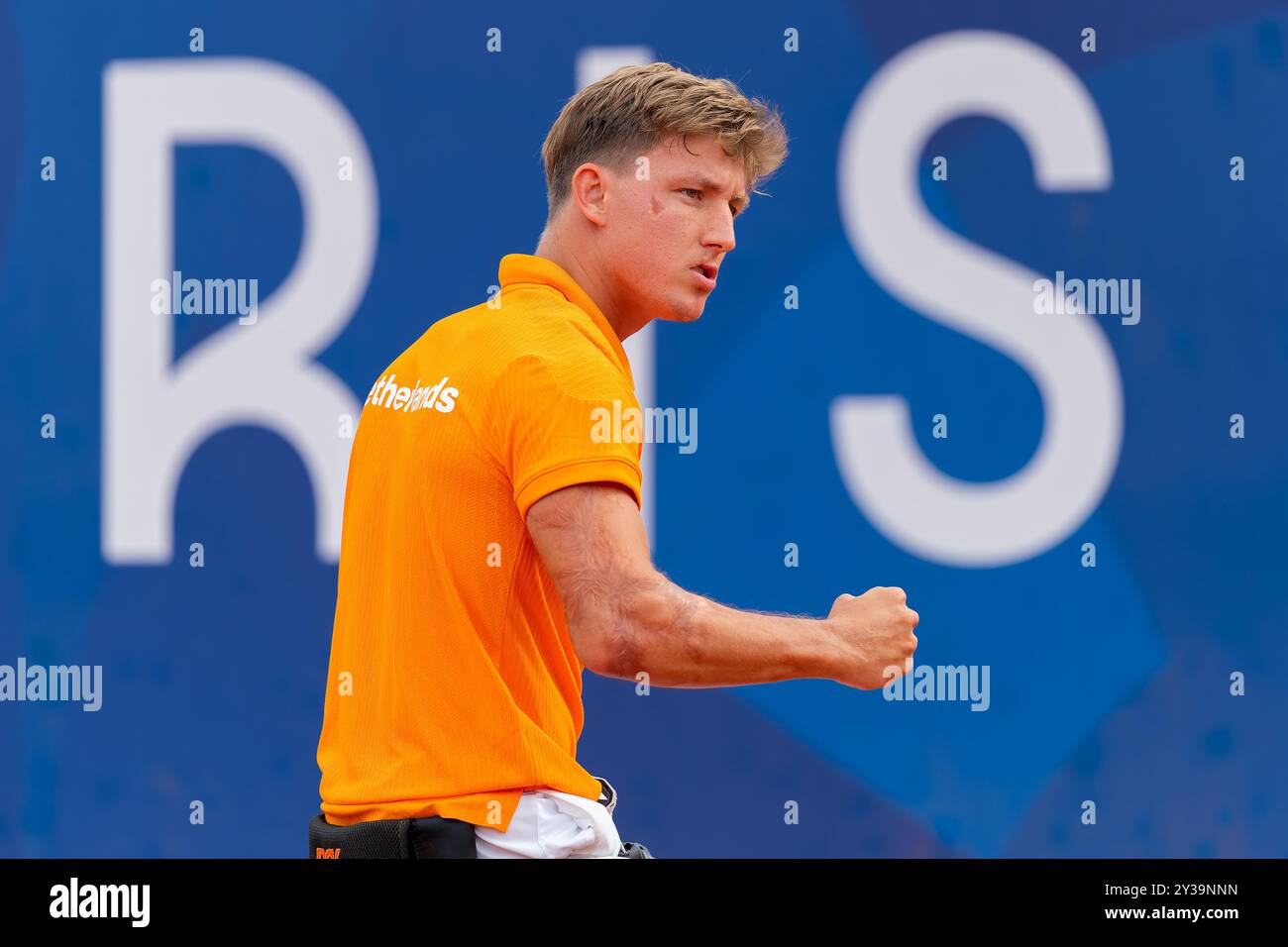 Paris, France. 31 août 2024. PARIS, FRANCE - AOÛT 31 : première manche en Quads Singles lors de la troisième journée de Tennis en fauteuil roulant - Jeux paralympiques d'été de Paris 2024 à Roland Garros le 31 août 2024 à Paris, France. (Photo de Joris Verwijst/Agence BSR) crédit : Agence BSR/Alamy Live News Banque D'Images