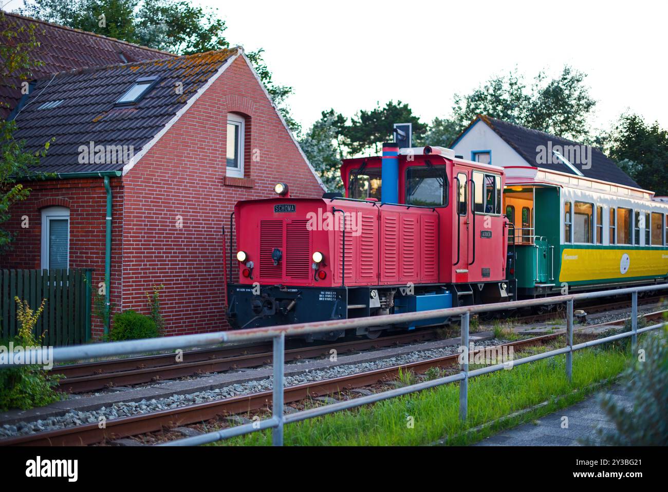 Island Railway Borkum Banque D'Images