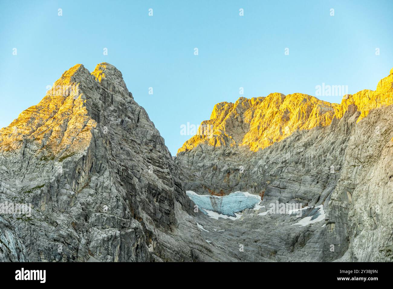 Une merveilleuse randonnée de fin d'été à travers le paysage alpin de Berchtesgaden jusqu'au glacier Blue Ice - Berchtesgaden - Bavière - Allemagne Banque D'Images