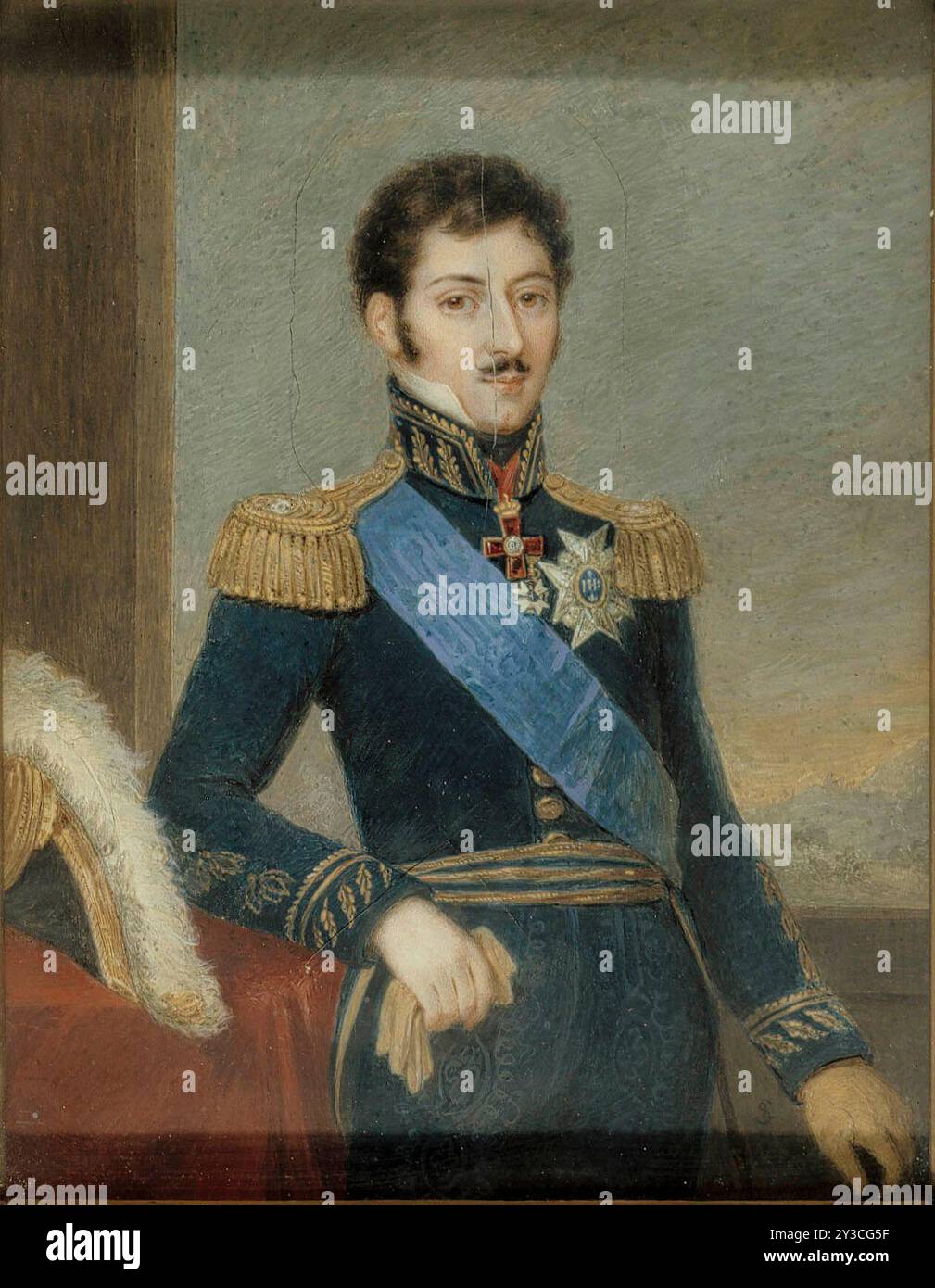 Oskar I en tant que prince héritier. Banque D'Images