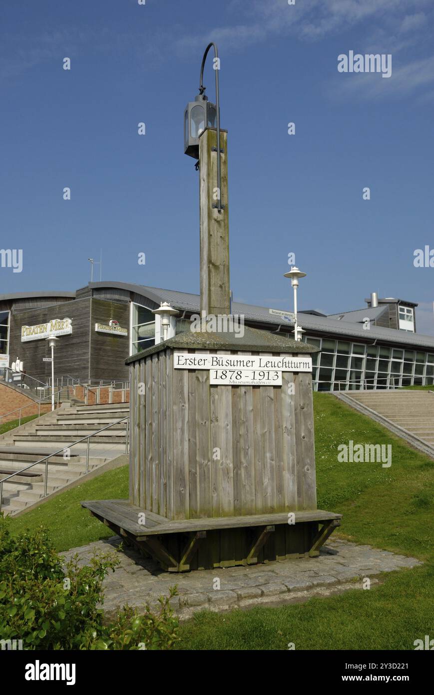 Premier phare de Buesum, Schleswig-Holstein, Allemagne, Europe Banque D'Images