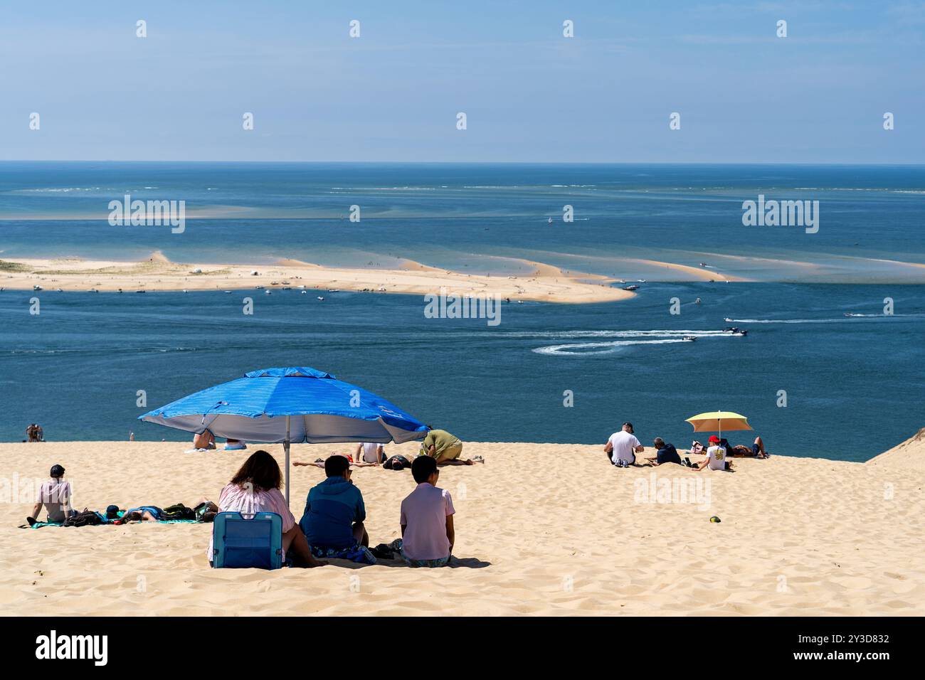 Dune du Pilat, France - les plus grandes dunes de sable d'Europe Banque D'Images