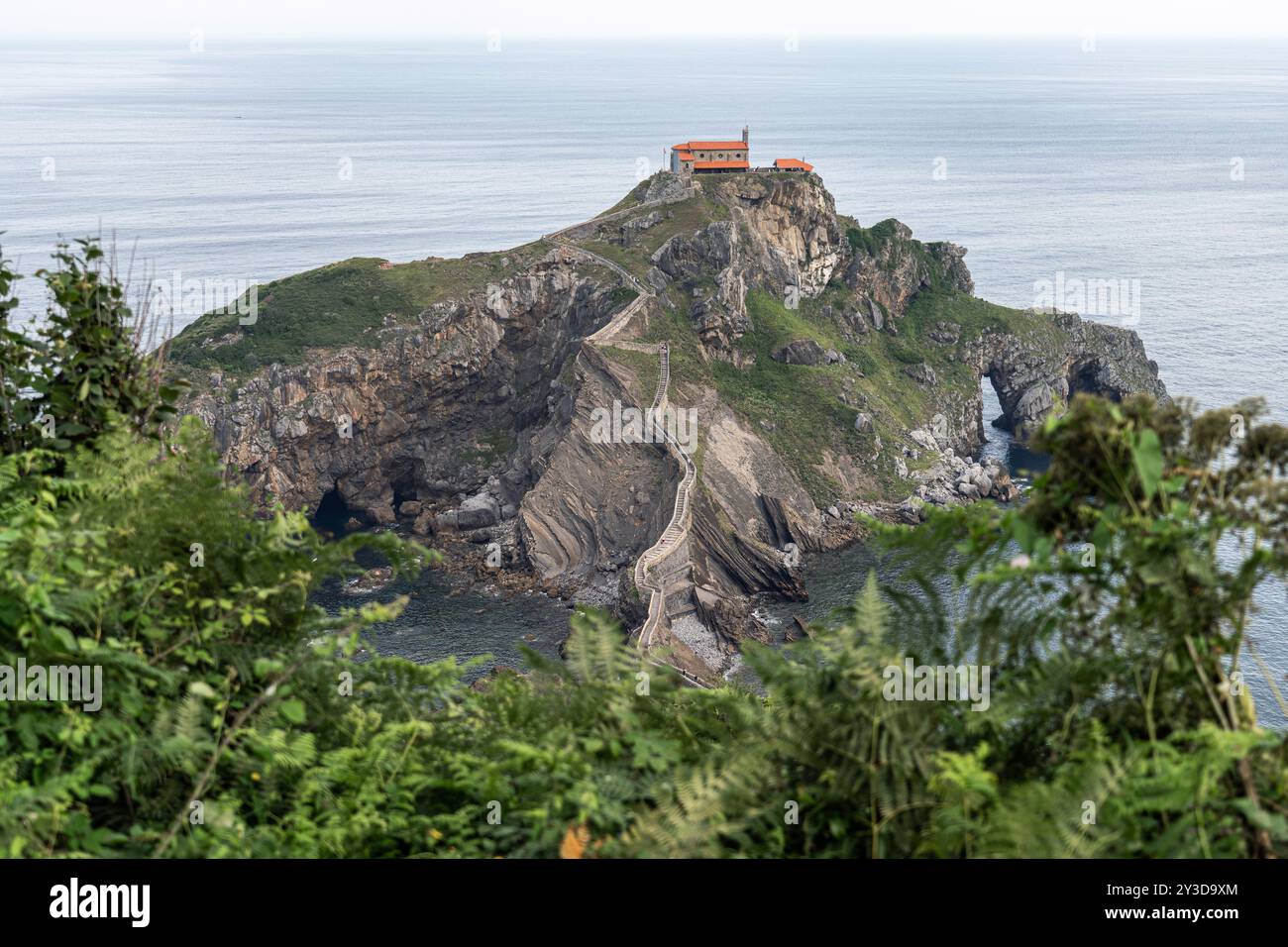 San Juan de Gaztelugatxe, lieu de tournage en Espagne, Dragonstone dans Game of Thrones Banque D'Images