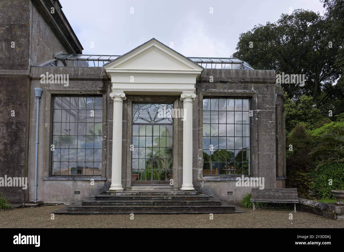 Conservatoire, Trelissick House, Trelissick Garden, Coombe, Truro, Angleterre, Grande-Bretagne Banque D'Images