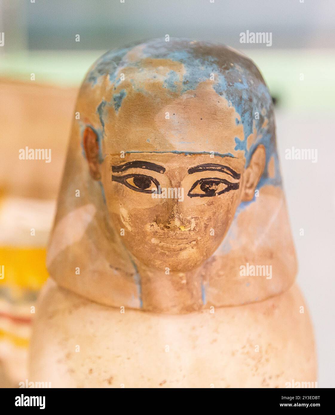 Egypte, aéroport du Caire, objets exposés dans le musée du terminal 2. Banque D'Images