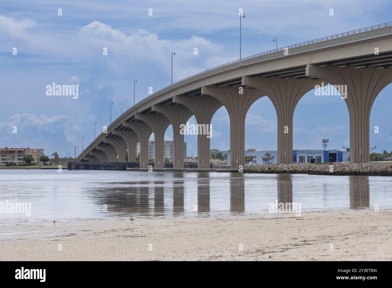 Architecture de travée de pont au parc ft Desoto Pinellas County Florida 2025 Banque D'Images